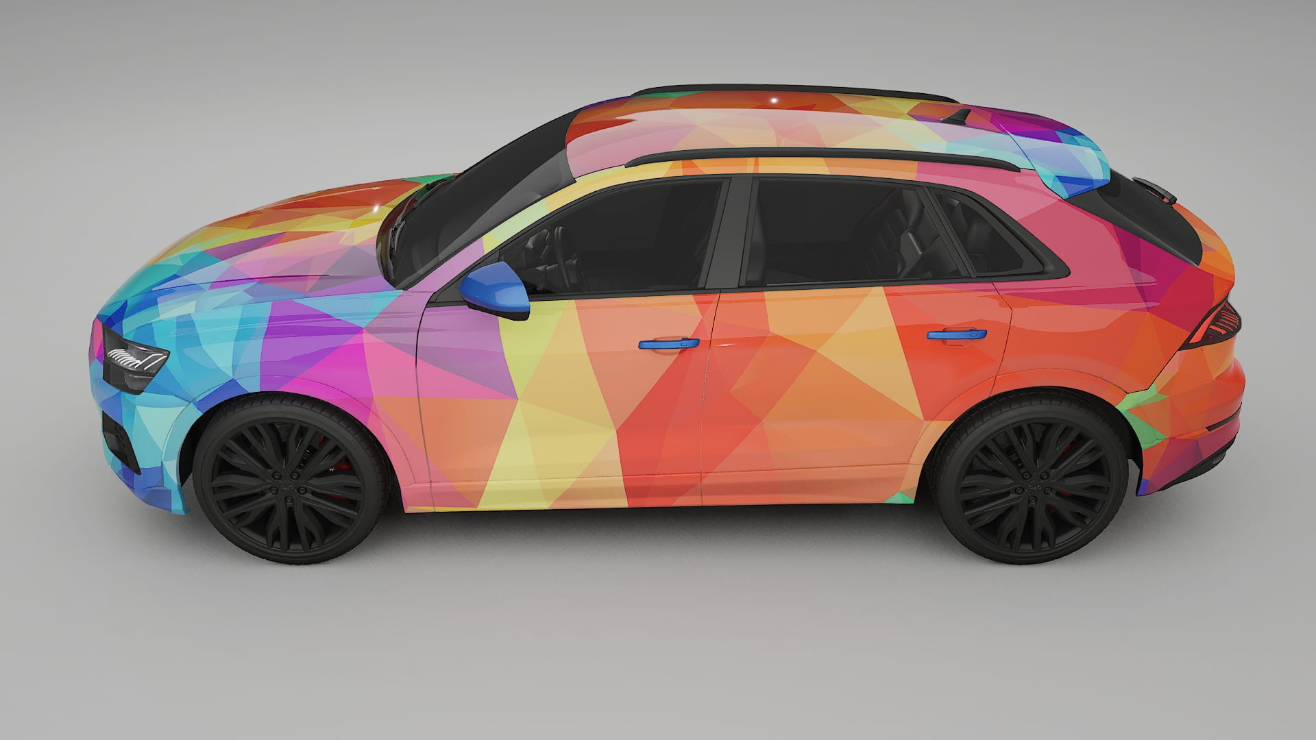 Audi Q8 F1 prefacelift pre-LCI VECTOR VIBE Designed Wrap PPF Kit – Printable Polyurethane Film