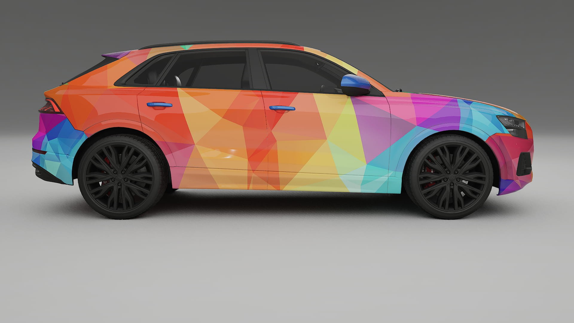 Audi Q8 F1 prefacelift pre-LCI VECTOR VIBE Designed Wrap PPF Kit – Printable Polyurethane Film