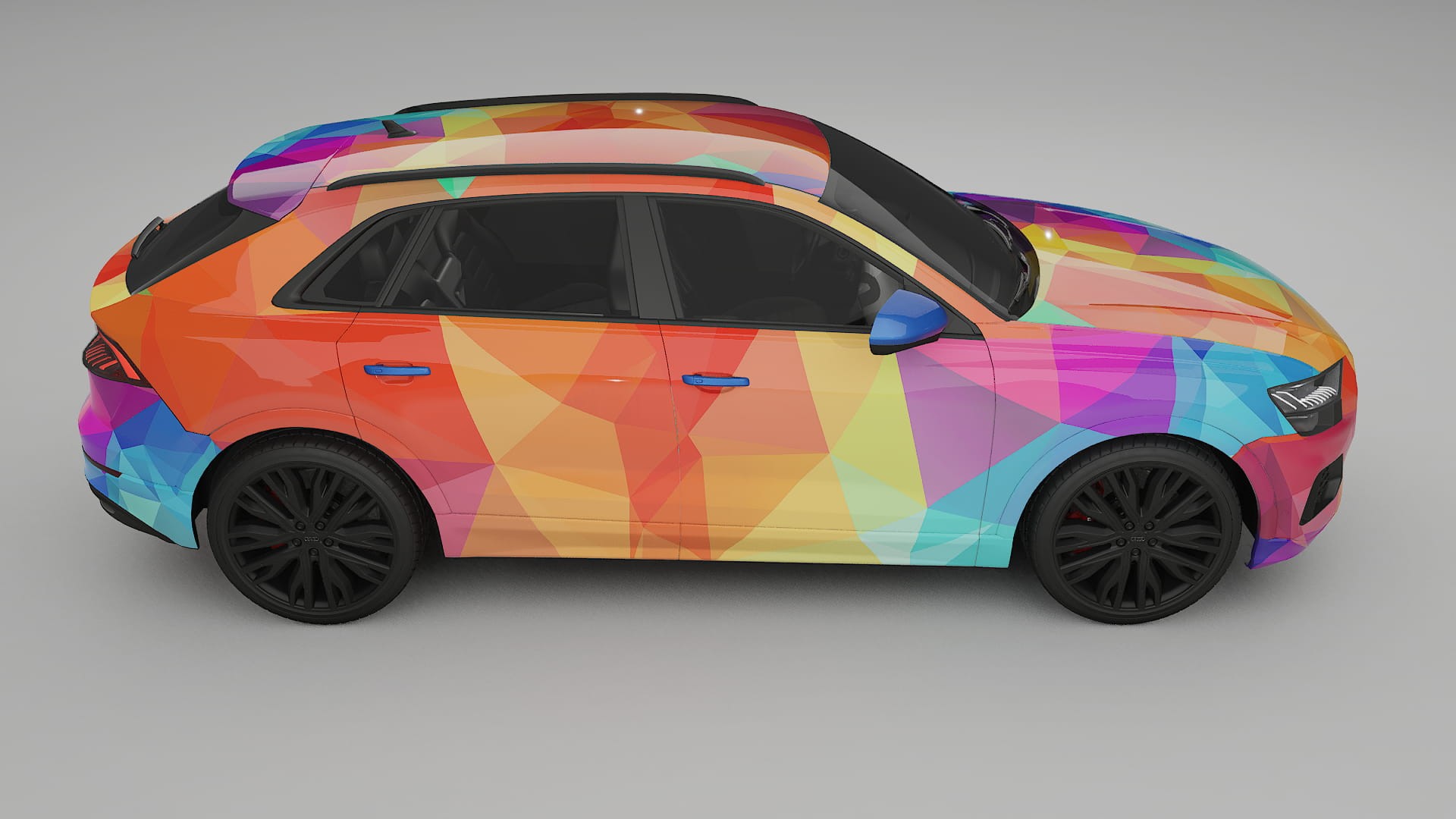 Audi Q8 F1 prefacelift pre-LCI VECTOR VIBE Designed Wrap PPF Kit – Printable Polyurethane Film