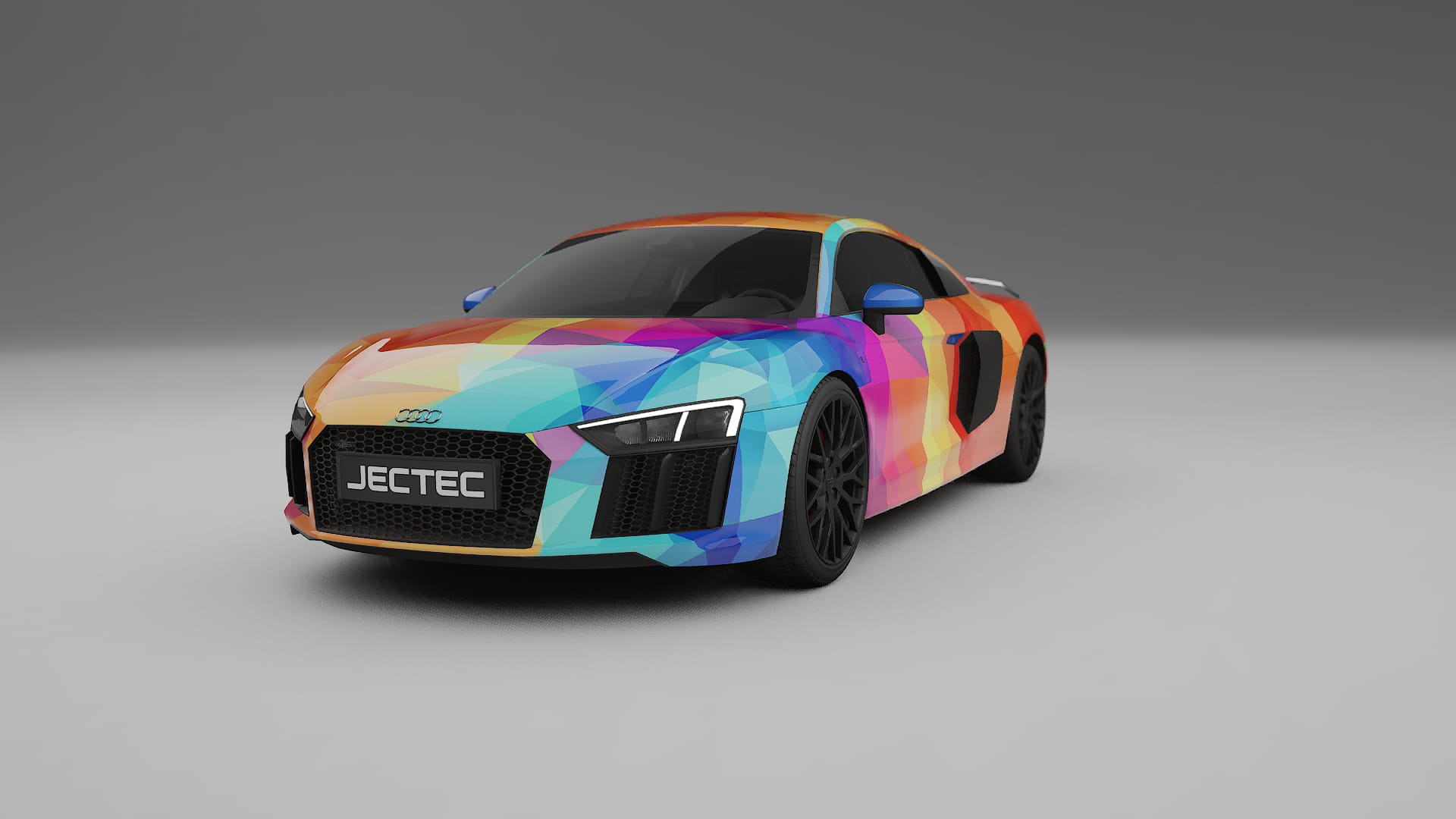Audi R8 typ-4S prefacelift pre-LCI VECTOR VIBE Designed Wrap PPF Kit – Printable Polyurethane Film
