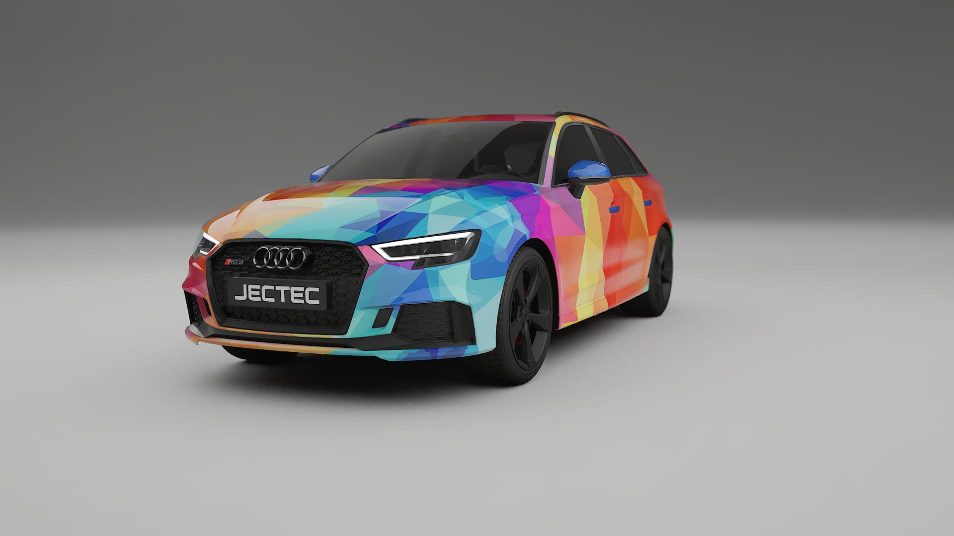 Audi RS3 Sportback 8V facelift LCI VECTOR VIBE Designed Wrap PPF Kit – Printable Polyurethane Film