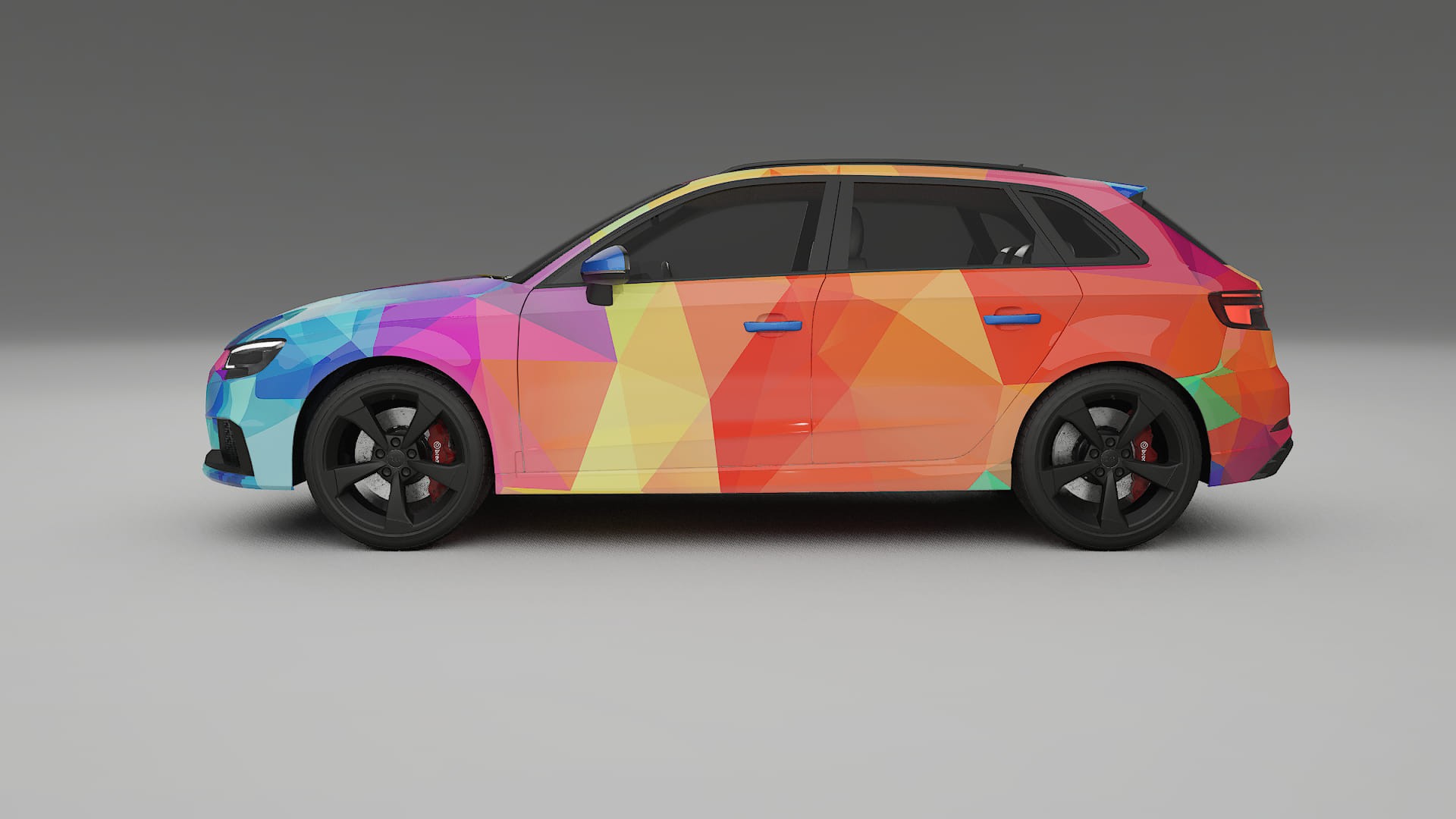 Audi RS3 Sportback 8V facelift LCI VECTOR VIBE Designed Wrap PPF Kit – Printable Polyurethane Film