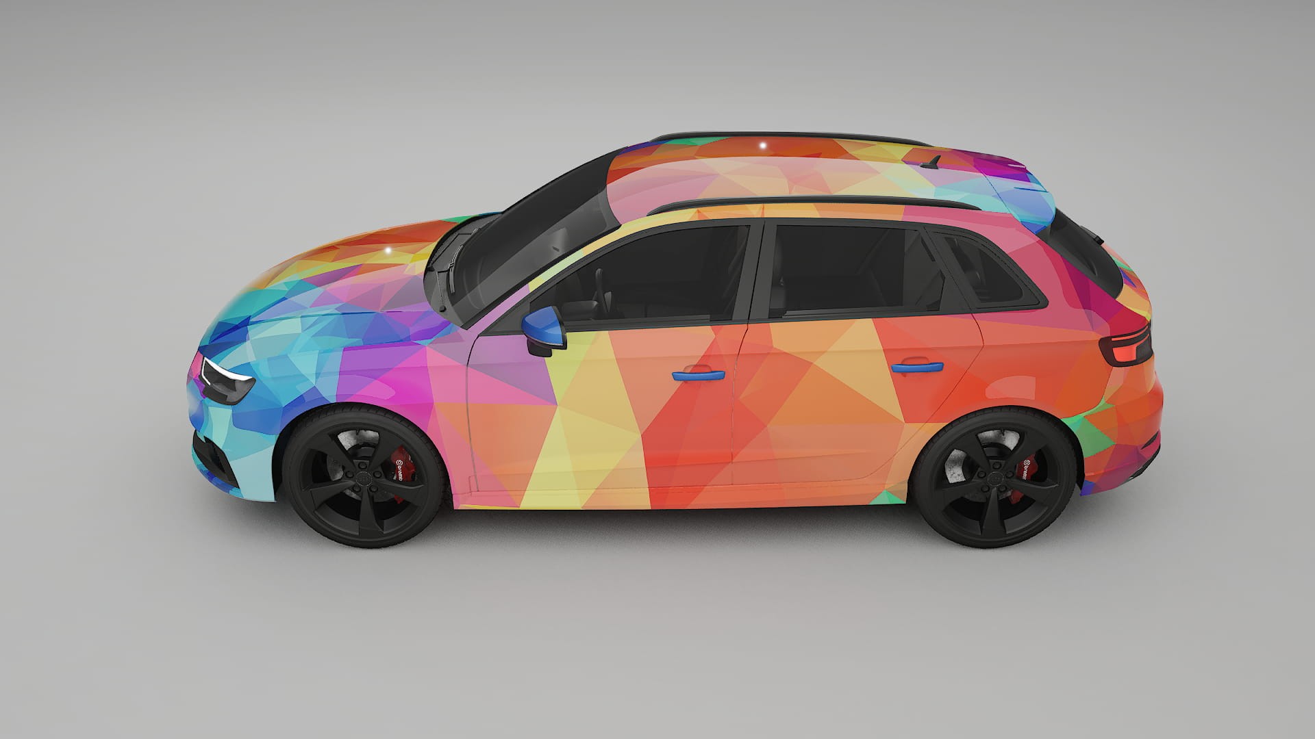 Audi RS3 Sportback 8V facelift LCI VECTOR VIBE Designed Wrap PPF Kit – Printable Polyurethane Film