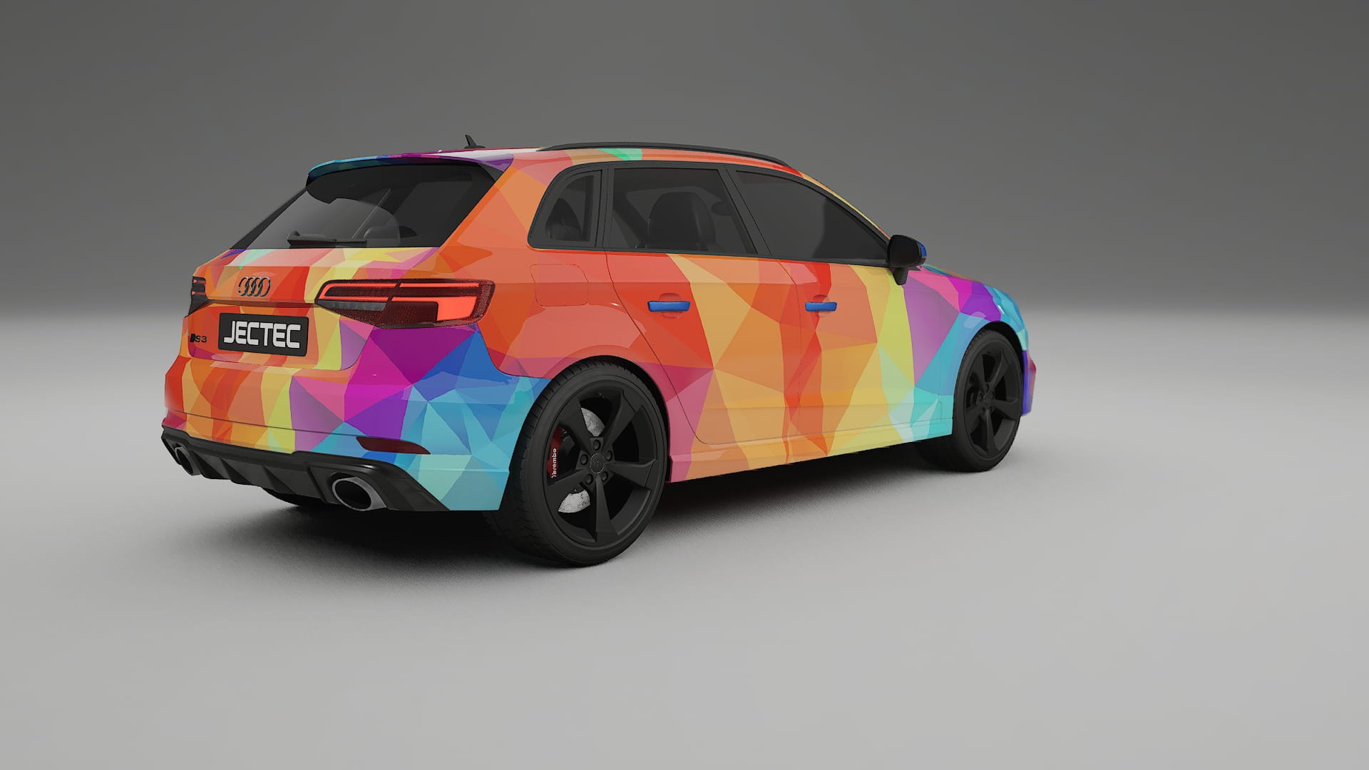 Audi RS3 Sportback 8V facelift LCI VECTOR VIBE Designed Wrap PPF Kit – Printable Polyurethane Film