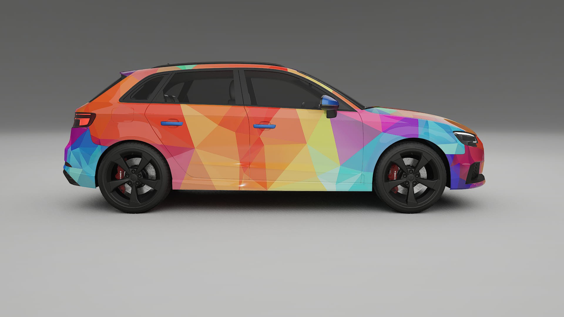Audi RS3 Sportback 8V facelift LCI VECTOR VIBE Designed Wrap PPF Kit – Printable Polyurethane Film