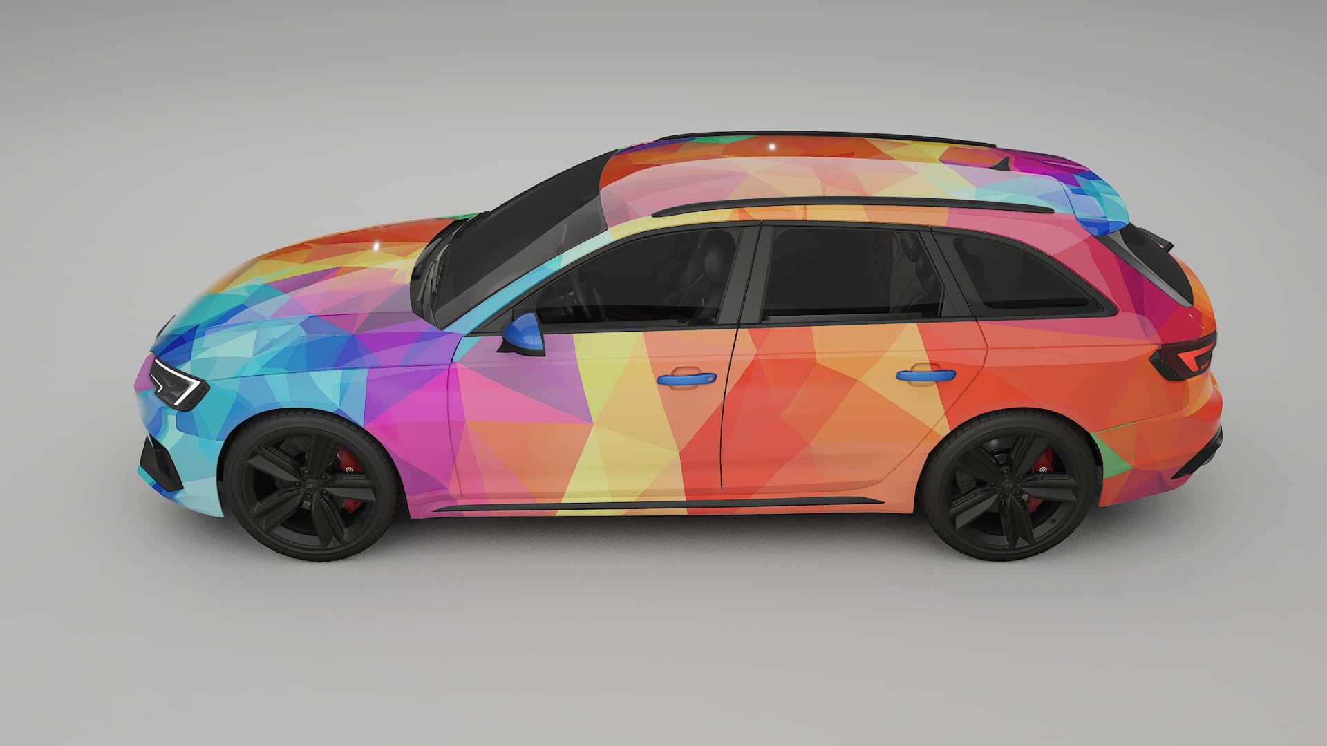 Audi RS4 Avant B9 prefacelift pre-LCI VECTOR VIBE Designed Wrap PPF Kit – Printable Polyurethane Film