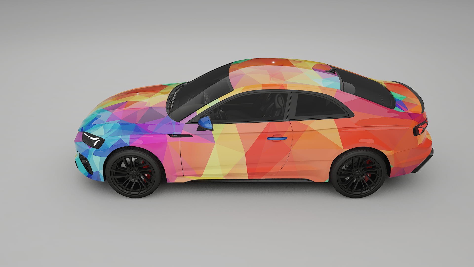 Audi RS5 Coupe B9 facelift pre-LCI VECTOR VIBE Designed Wrap PPF Kit – Printable Polyurethane Film