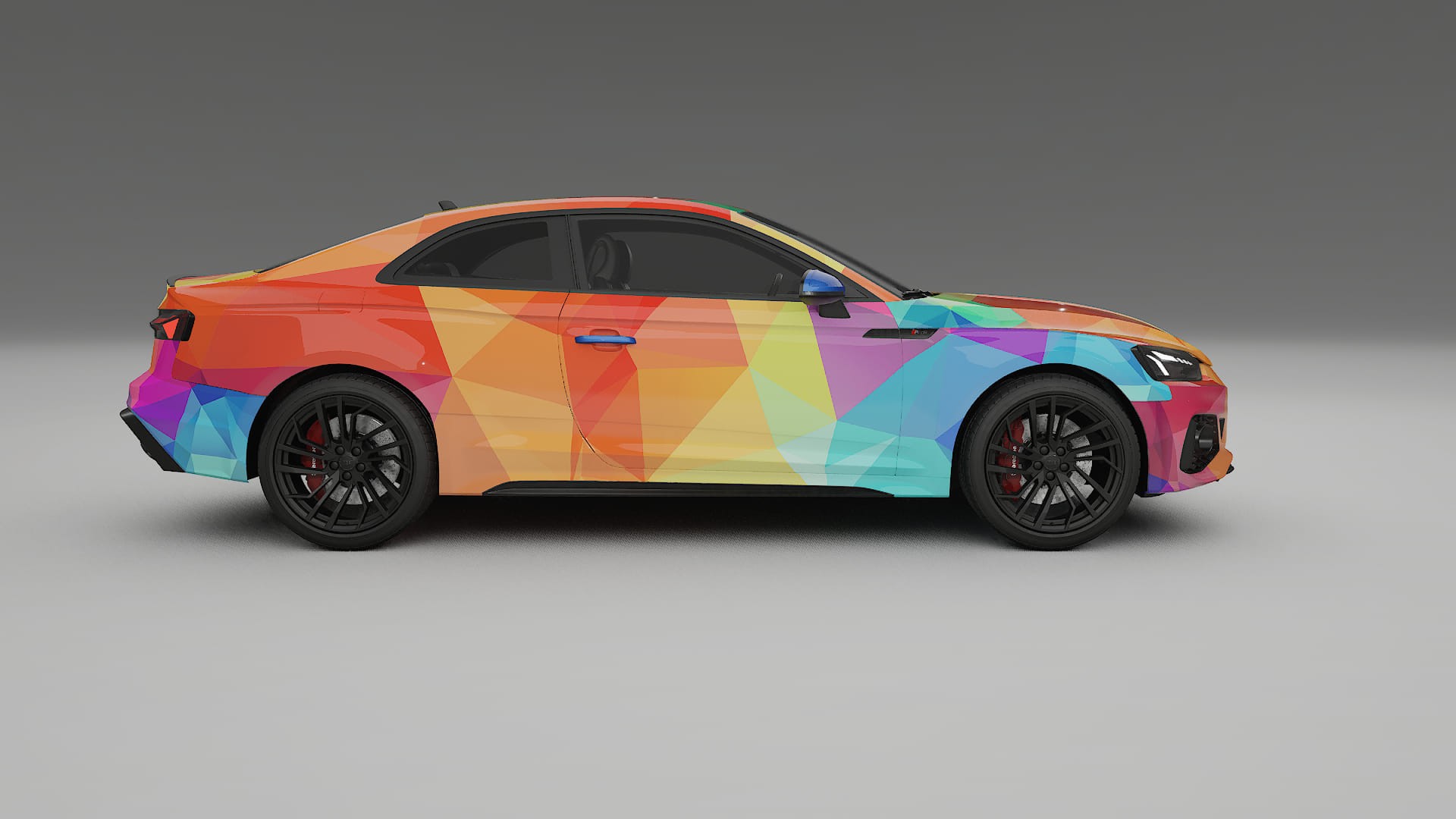 Audi RS5 Coupe B9 facelift pre-LCI VECTOR VIBE Designed Wrap PPF Kit – Printable Polyurethane Film