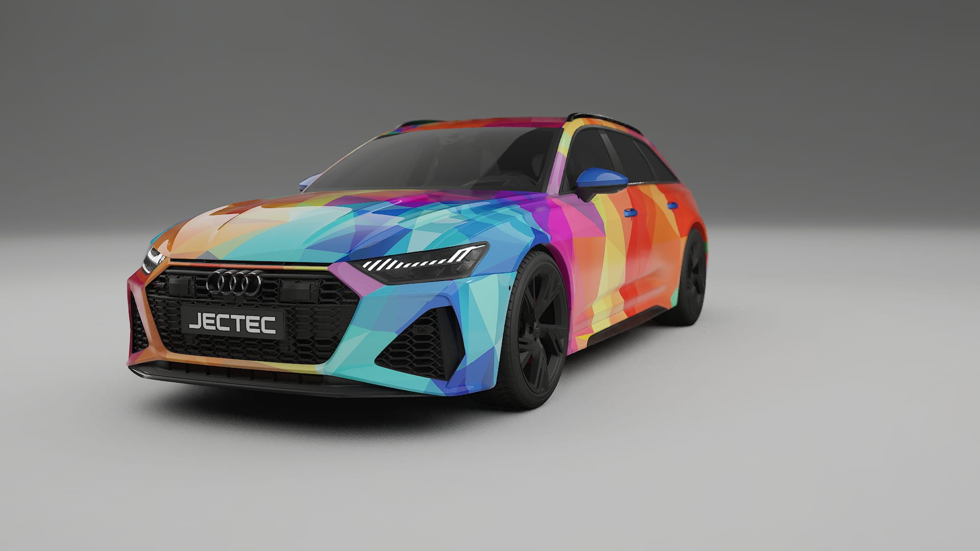 Audi RS6 Avant C8 facelift LCI VECTOR VIBE Designed Wrap PPF Kit – Printable Polyurethane Film
