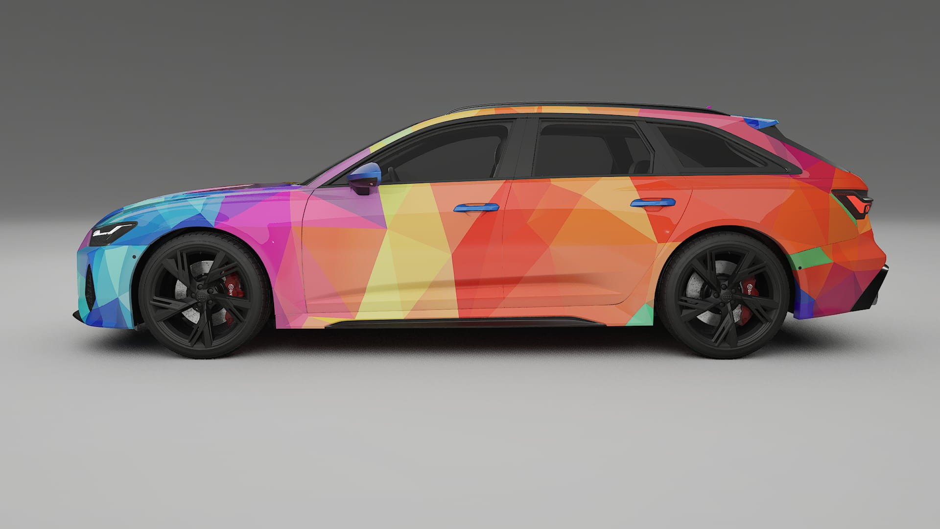 Audi RS6 Avant C8 facelift LCI VECTOR VIBE Designed Wrap PPF Kit – Printable Polyurethane Film