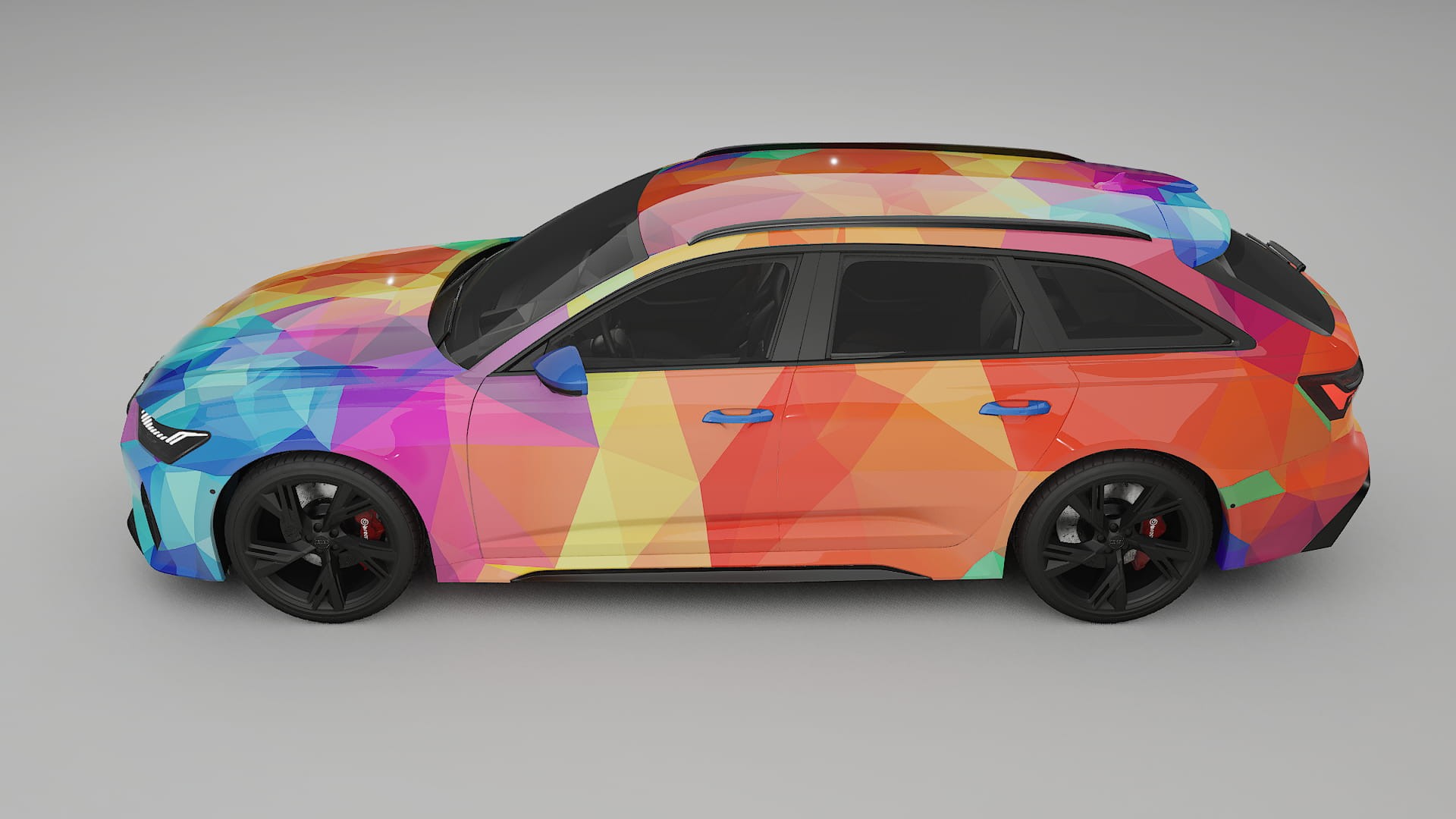 Audi RS6 Avant C8 facelift LCI VECTOR VIBE Designed Wrap PPF Kit – Printable Polyurethane Film