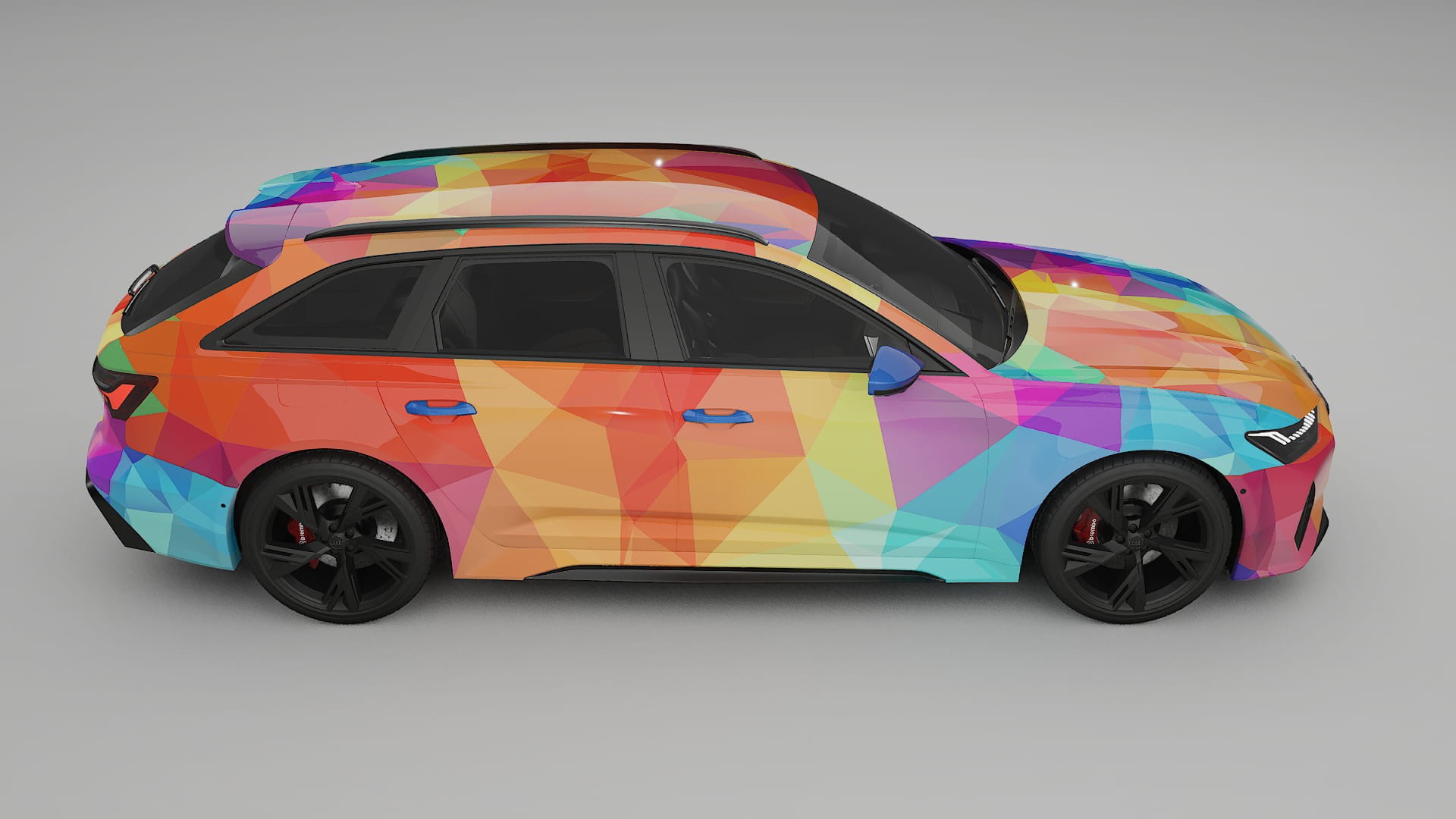 Audi RS6 Avant C8 facelift LCI VECTOR VIBE Designed Wrap PPF Kit – Printable Polyurethane Film