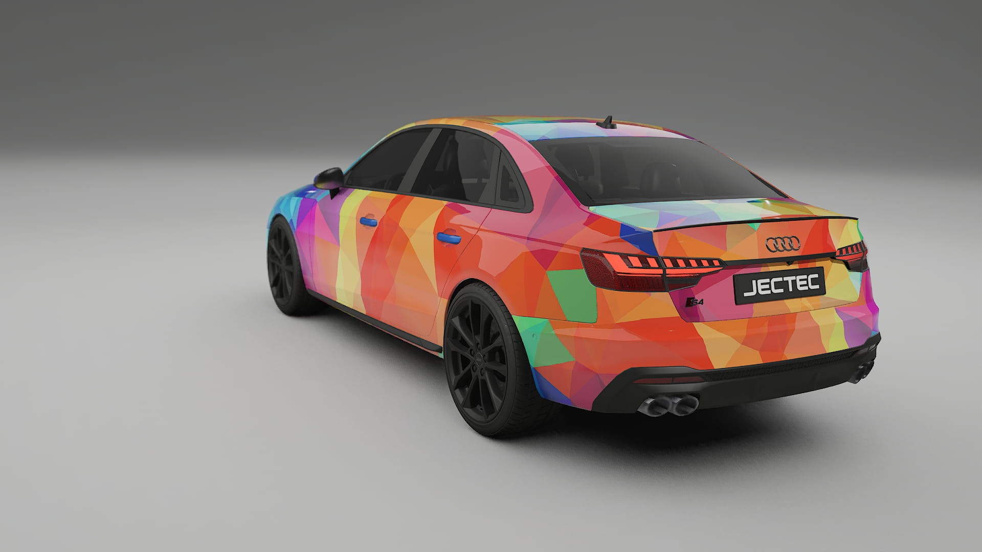 Audi S4 Sedan B9 facelift LCI VECTOR VIBE Designed Wrap PPF Kit – Printable Polyurethane Film