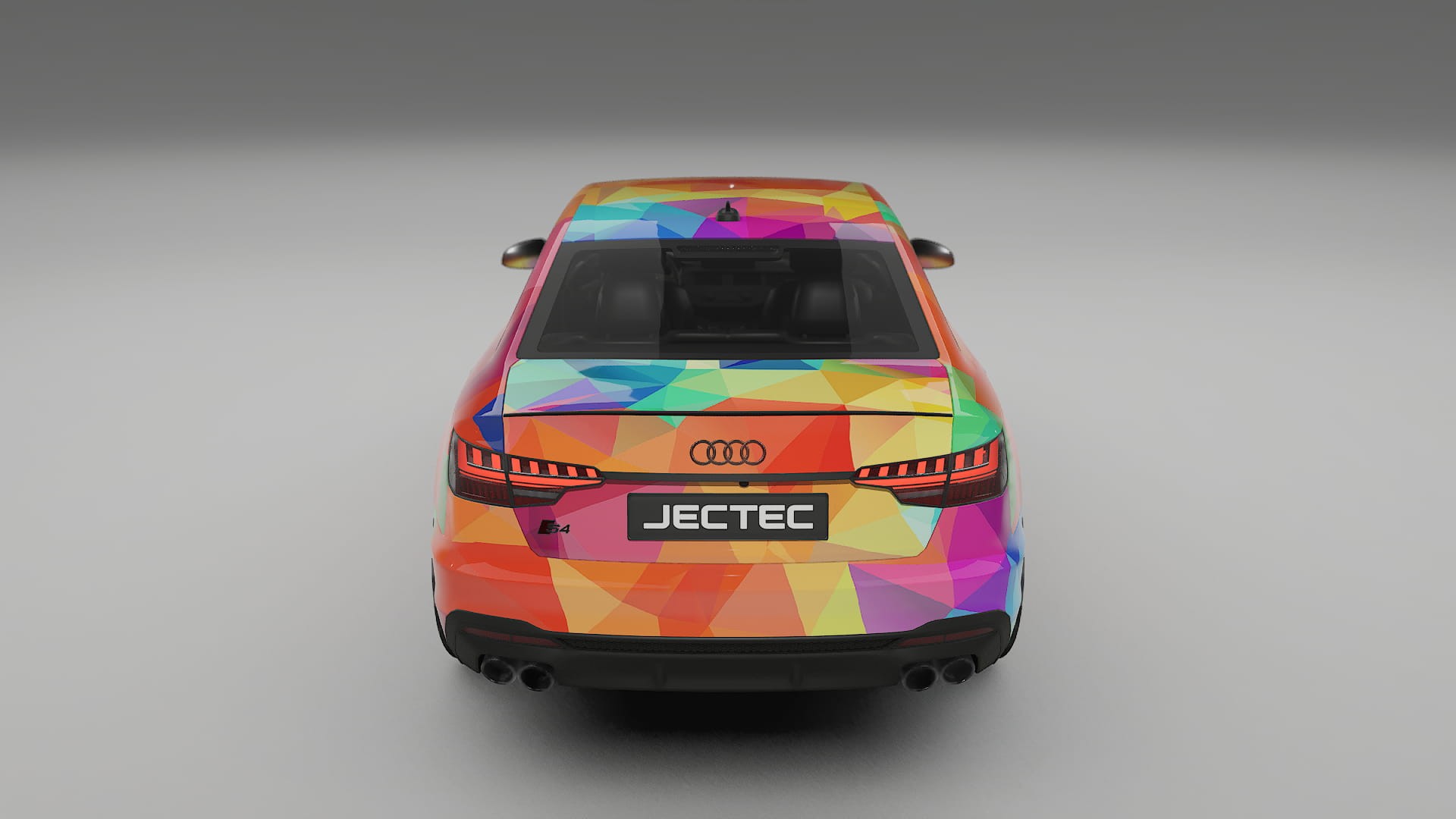 Audi S4 Sedan B9 facelift LCI VECTOR VIBE Designed Wrap PPF Kit – Printable Polyurethane Film