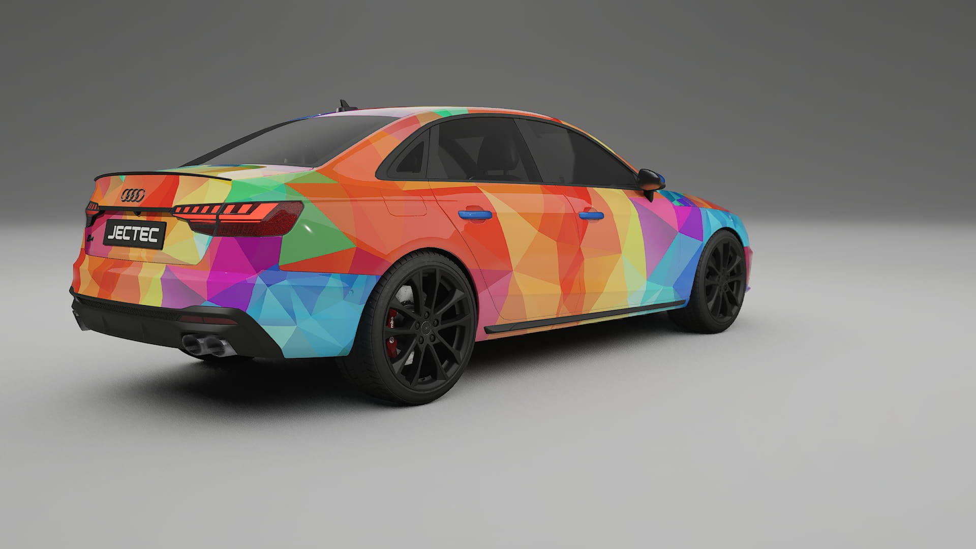 Audi S4 Sedan B9 facelift LCI VECTOR VIBE Designed Wrap PPF Kit – Printable Polyurethane Film