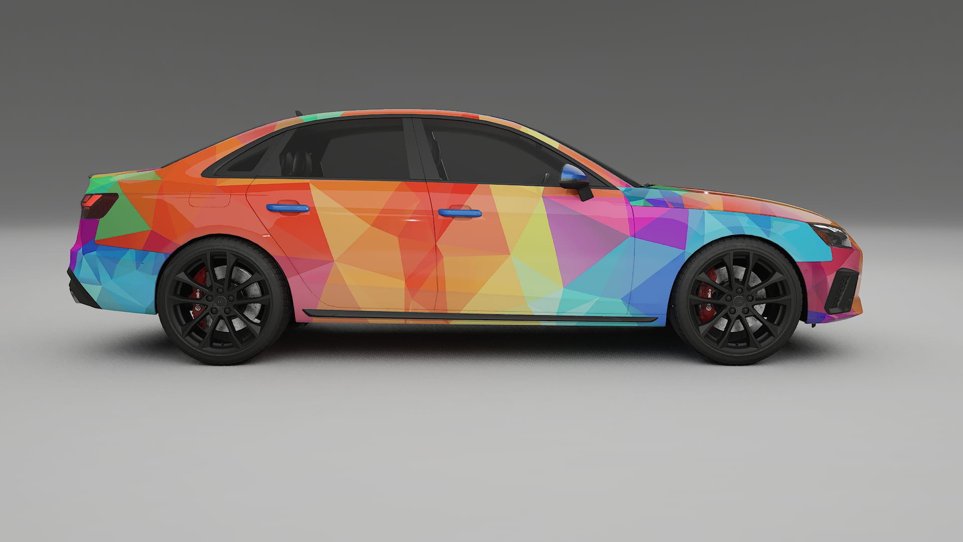 Audi S4 Sedan B9 facelift LCI VECTOR VIBE Designed Wrap PPF Kit – Printable Polyurethane Film
