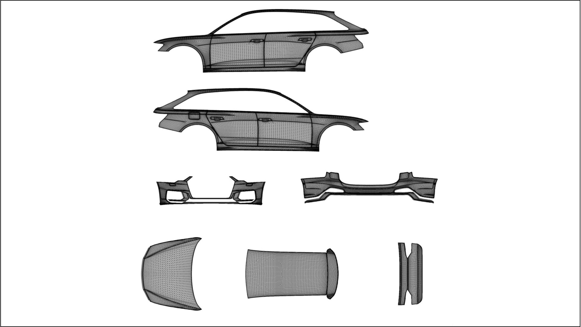 Audi S6 Avant prefacelift pre-LCI C8 VECTOR VIBE Designed Wrap PPF Kit – Printable Polyurethane Film 2