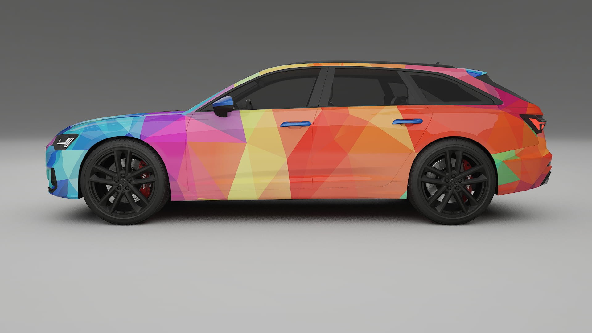 Audi S6 Avant prefacelift pre-LCI C8 VECTOR VIBE Designed Wrap PPF Kit – Printable Polyurethane Film