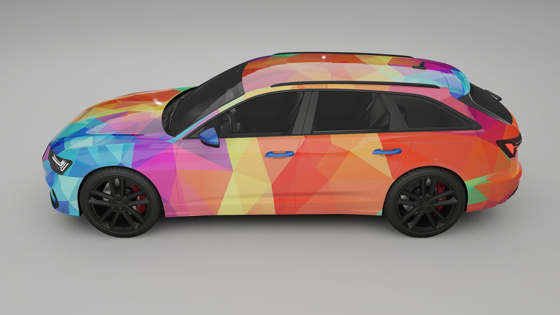 Audi S6 Avant prefacelift pre-LCI C8 VECTOR VIBE Designed Wrap PPF Kit – Printable Polyurethane Film