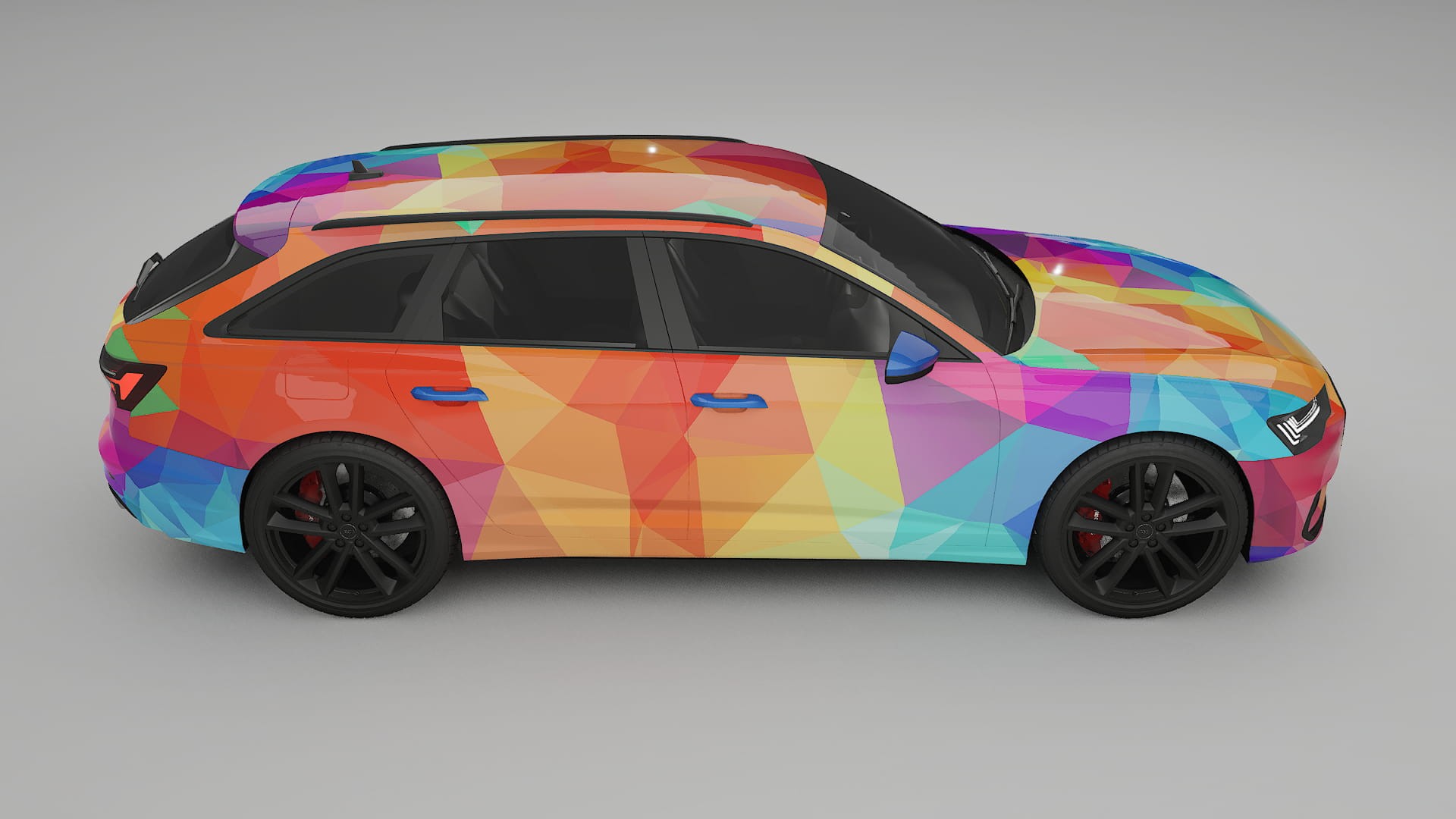 Audi S6 Avant prefacelift pre-LCI C8 VECTOR VIBE Designed Wrap PPF Kit – Printable Polyurethane Film