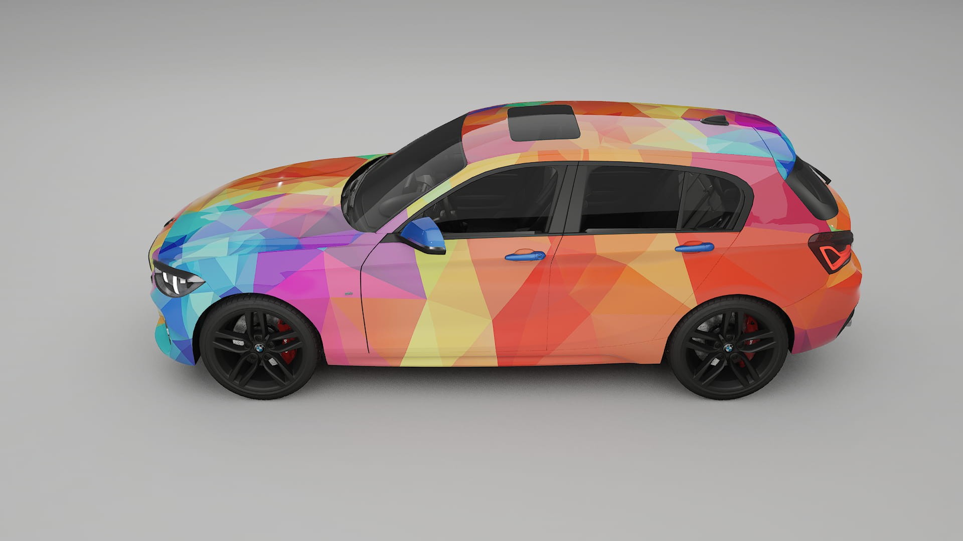 BMW 1 F20 facelift LCI VECTOR VIBE Designed Wrap PPF Kit – Printable Polyurethane Film