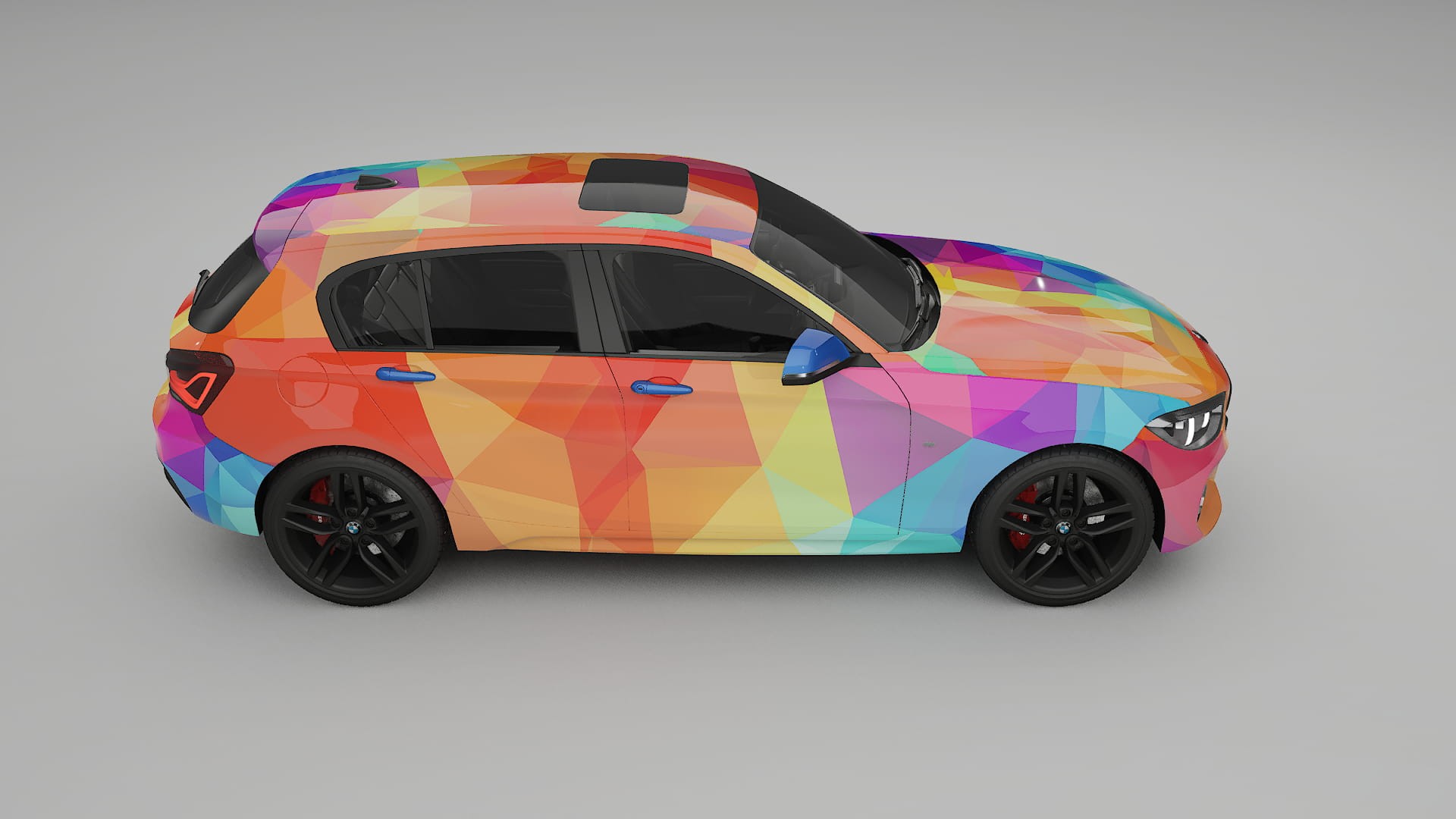BMW 1 F20 facelift LCI VECTOR VIBE Designed Wrap PPF Kit – Printable Polyurethane Film