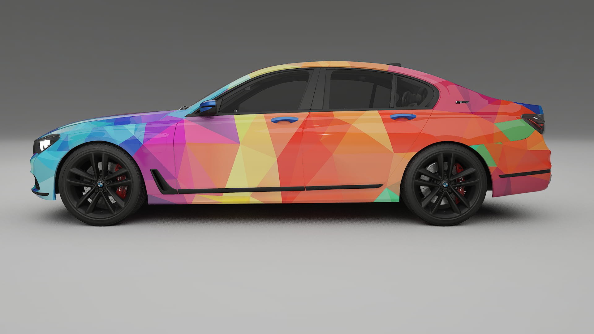 BMW 7 G11 G12 facelift LCI VECTOR VIBE Designed Wrap PPF Kit – Printable Polyurethane Film