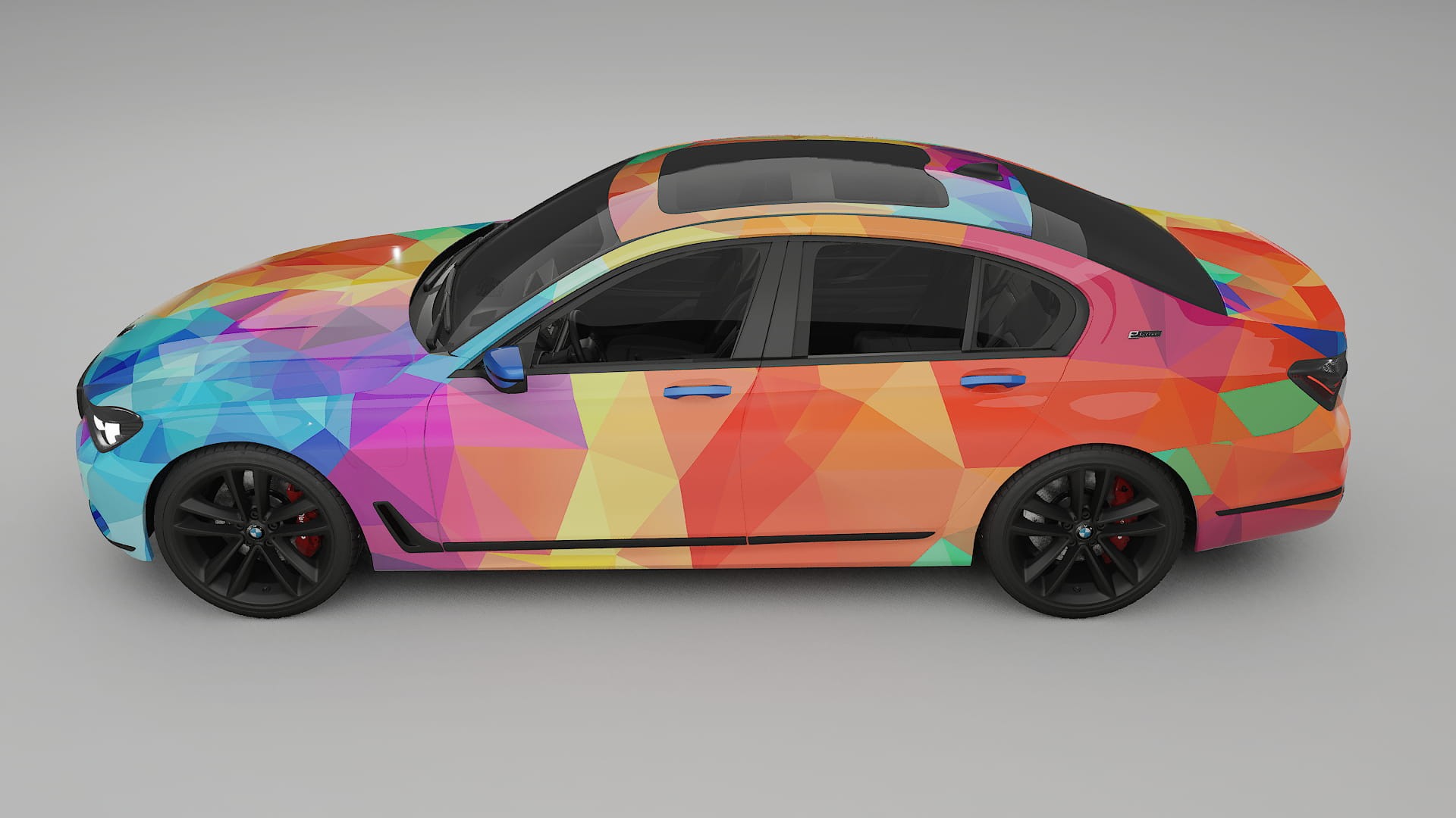 BMW 7 G11 G12 facelift LCI VECTOR VIBE Designed Wrap PPF Kit – Printable Polyurethane Film
