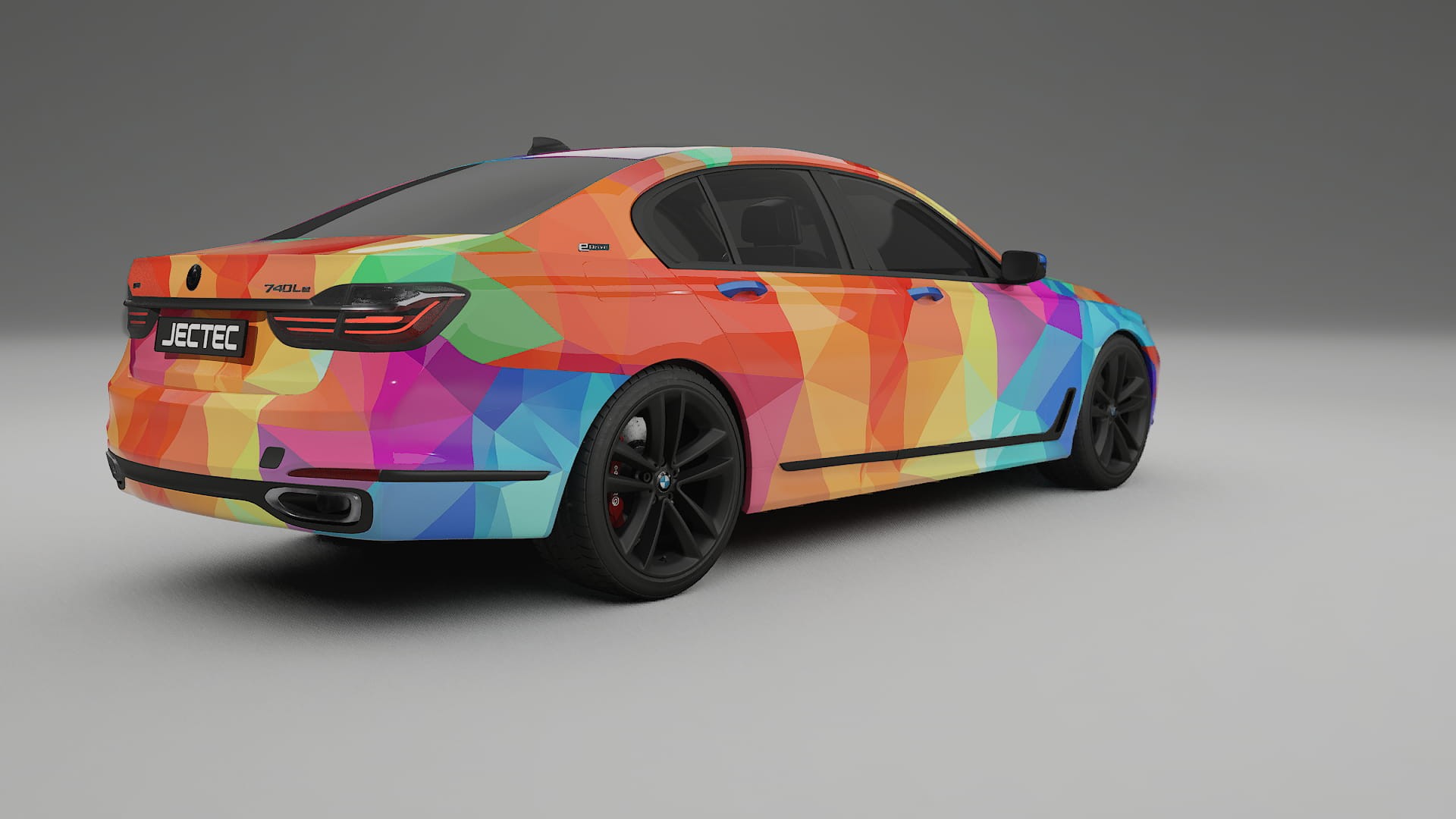BMW 7 G11 G12 facelift LCI VECTOR VIBE Designed Wrap PPF Kit – Printable Polyurethane Film