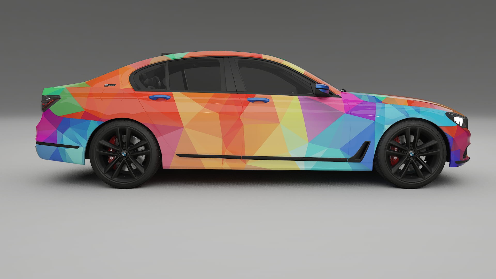 BMW 7 G11 G12 facelift LCI VECTOR VIBE Designed Wrap PPF Kit – Printable Polyurethane Film