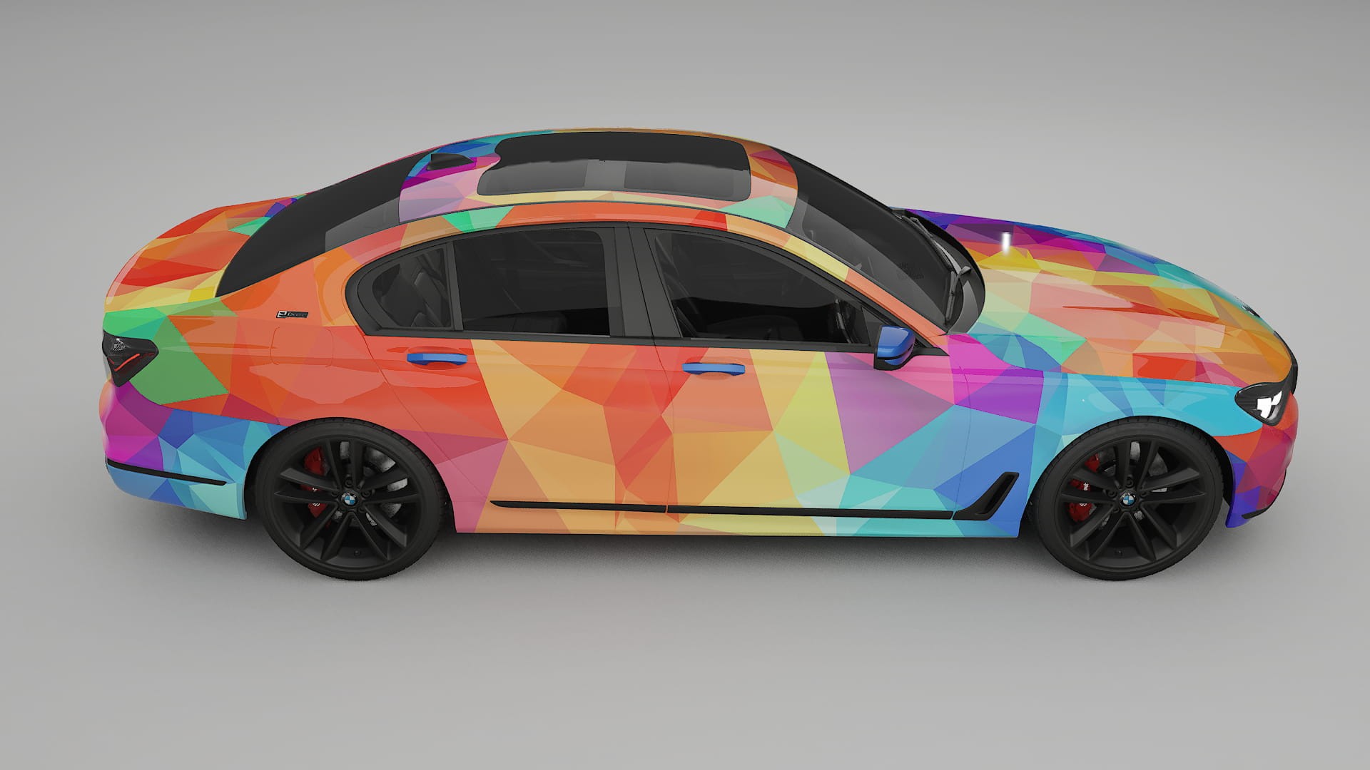 BMW 7 G11 G12 facelift LCI VECTOR VIBE Designed Wrap PPF Kit – Printable Polyurethane Film