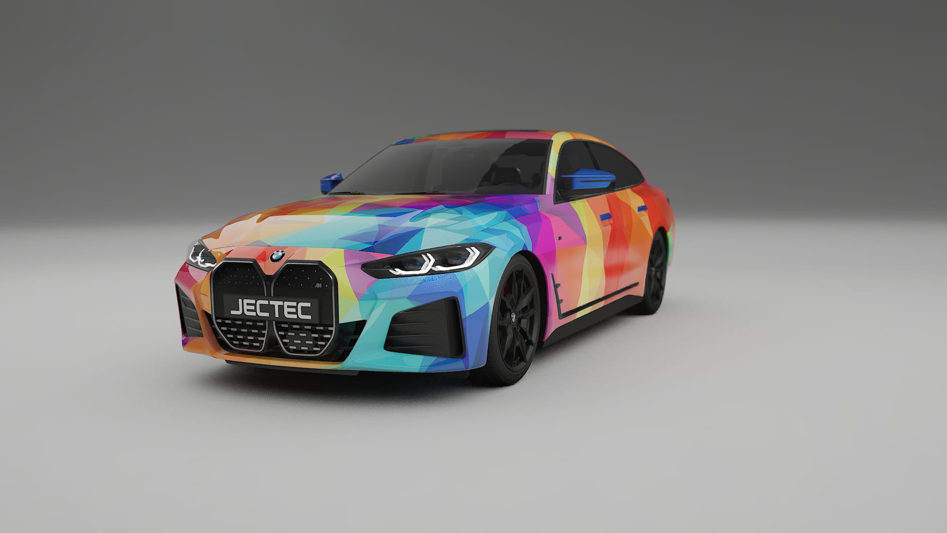 BMW I4 G26 M-Package VECTOR VIBE Designed Wrap PPF Kit – Printable Polyurethane Film