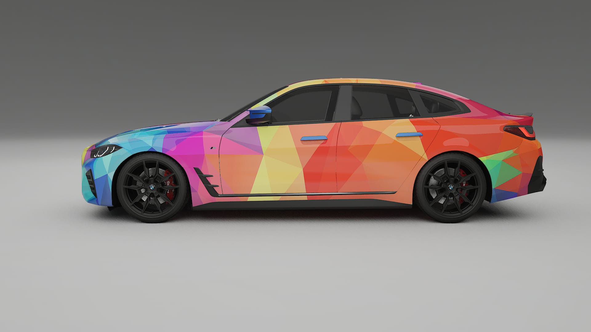 BMW I4 G26 M-Package VECTOR VIBE Designed Wrap PPF Kit – Printable Polyurethane Film
