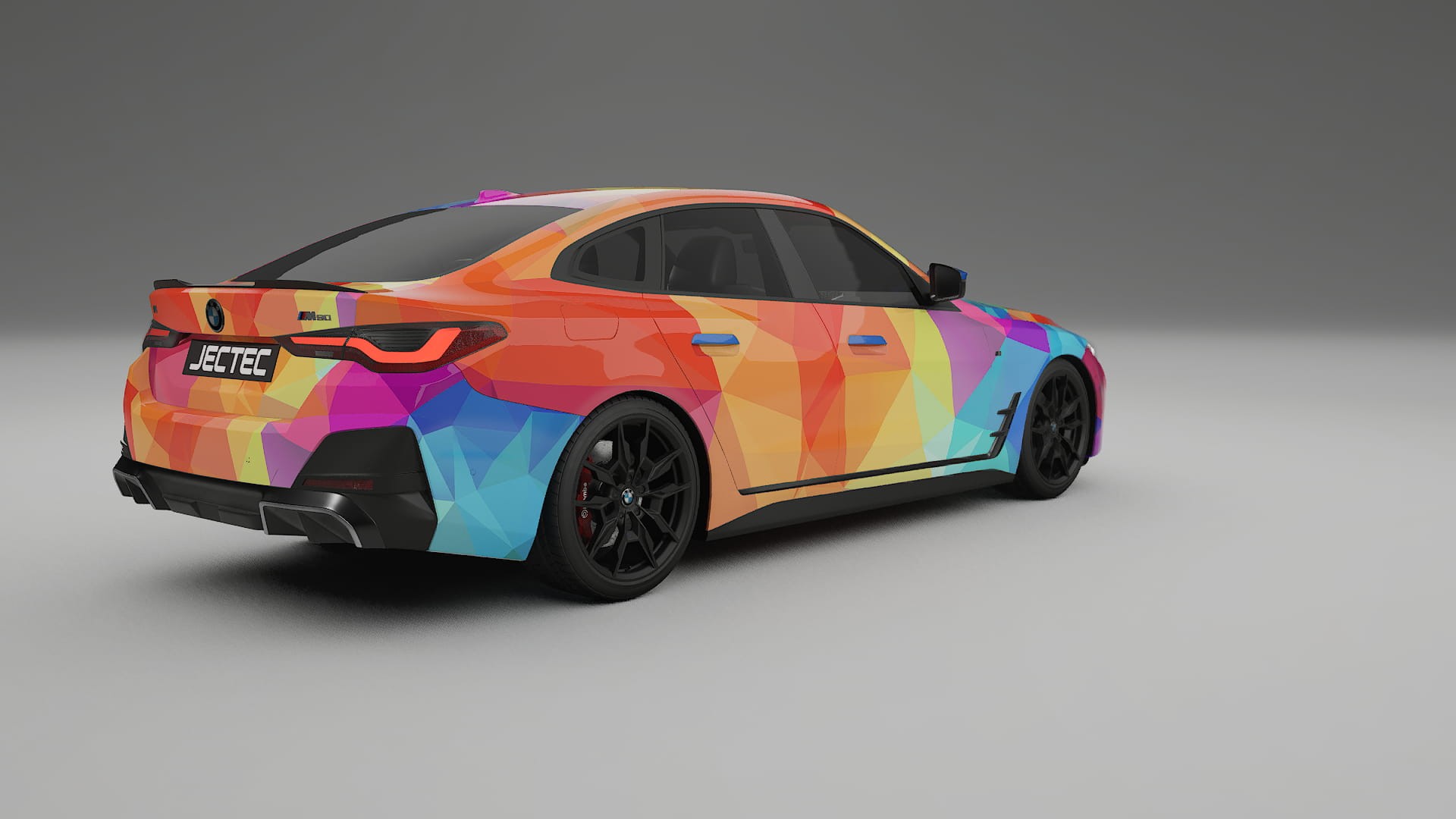 BMW I4 G26 M-Package VECTOR VIBE Designed Wrap PPF Kit – Printable Polyurethane Film