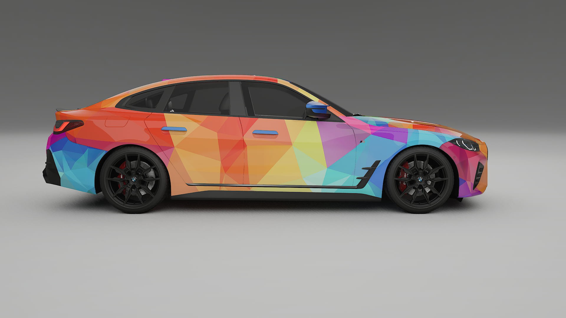 BMW I4 G26 M-Package VECTOR VIBE Designed Wrap PPF Kit – Printable Polyurethane Film