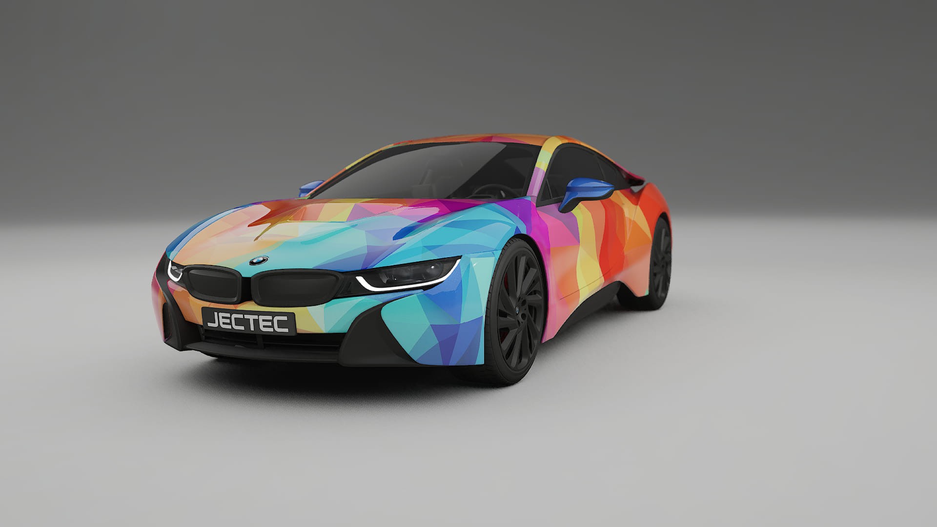 BMW I8 I12 VECTOR VIBE Designed Wrap PPF Kit – Printable Polyurethane Film