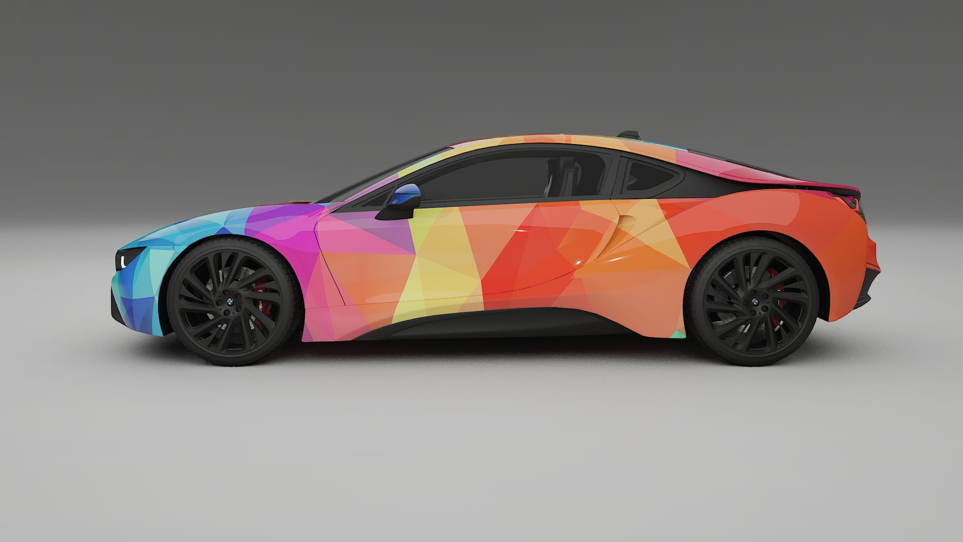 BMW I8 I12 VECTOR VIBE Designed Wrap PPF Kit – Printable Polyurethane Film
