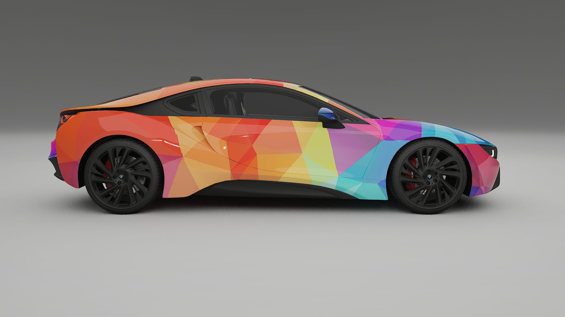 BMW I8 I12 VECTOR VIBE Designed Wrap PPF Kit – Printable Polyurethane Film
