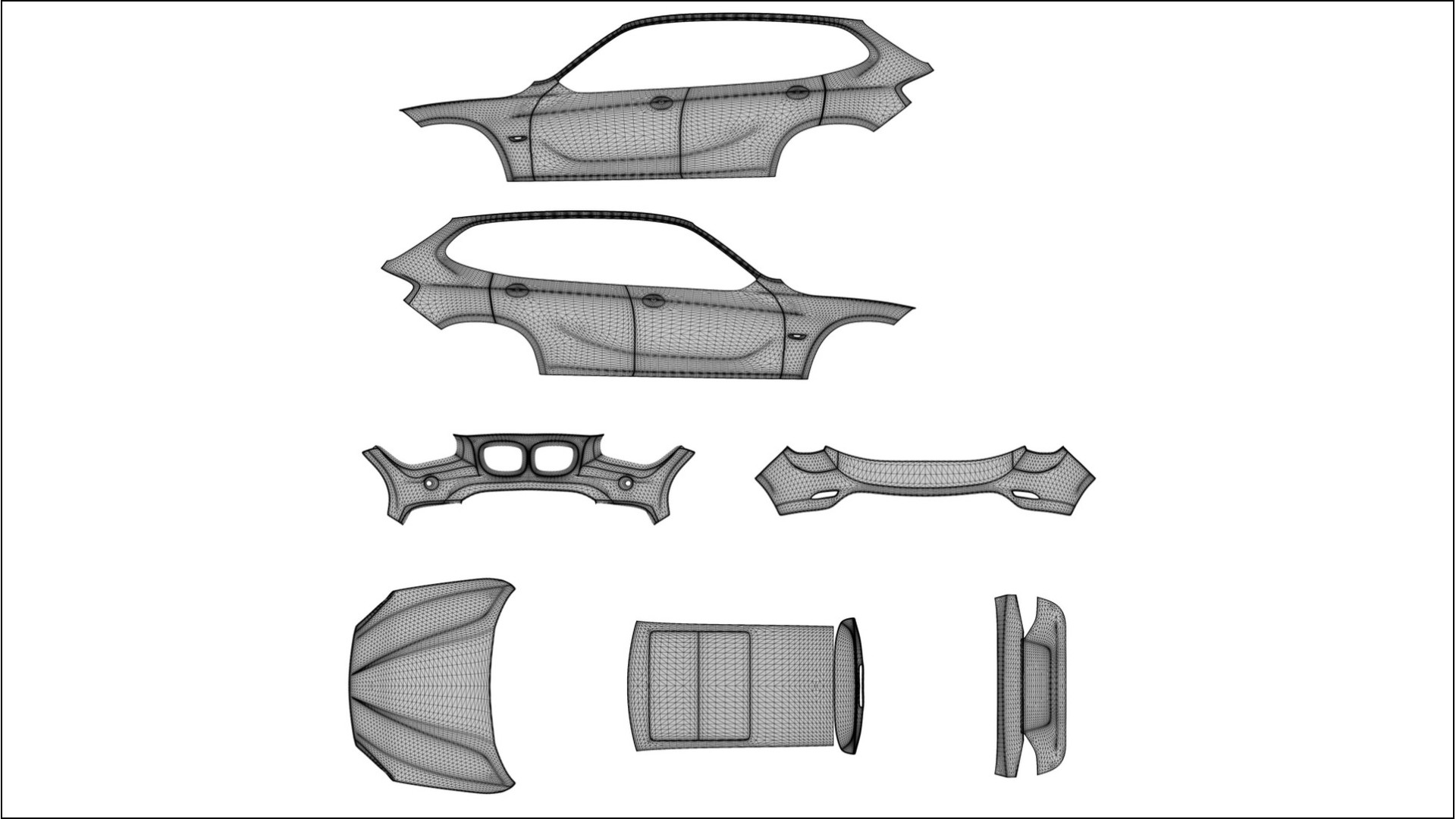 BMW X1 E84 VECTOR VIBE Designed Wrap PPF Kit – Printable Polyurethane Film 2