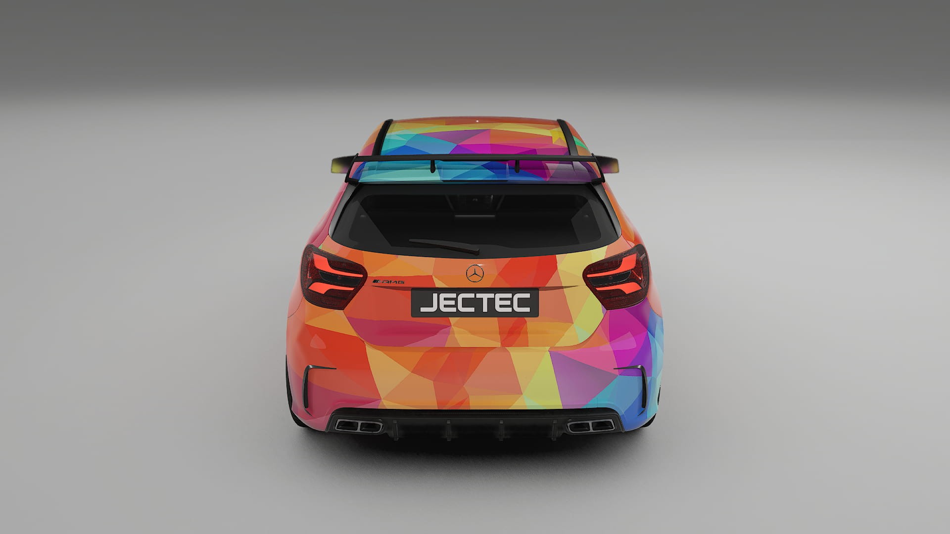 Mercedes A45 AMG W176 VECTOR VIBE Designed Wrap PPF Kit – Printable Polyurethane Film