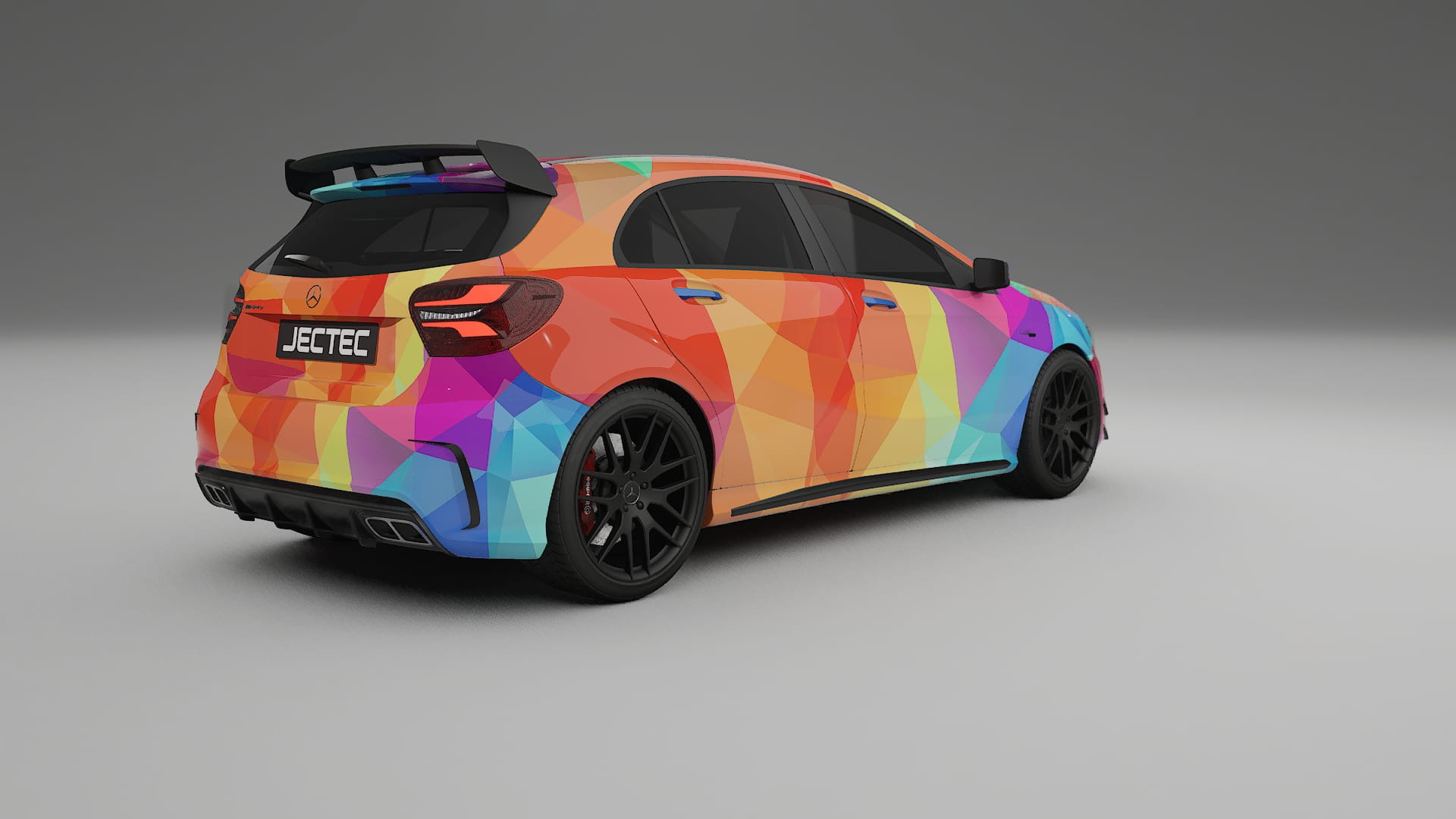 Mercedes A45 AMG W176 VECTOR VIBE Designed Wrap PPF Kit – Printable Polyurethane Film