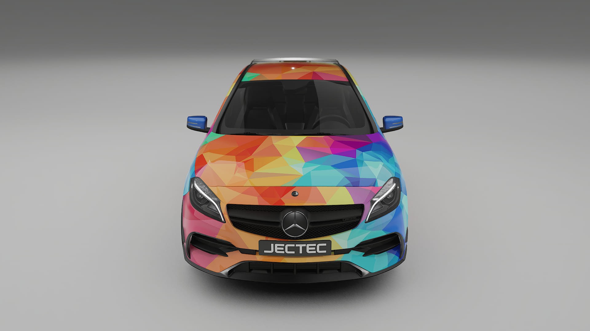 Mercedes A45 AMG W176 VECTOR VIBE Designed Wrap PPF Kit – Printable Polyurethane Film