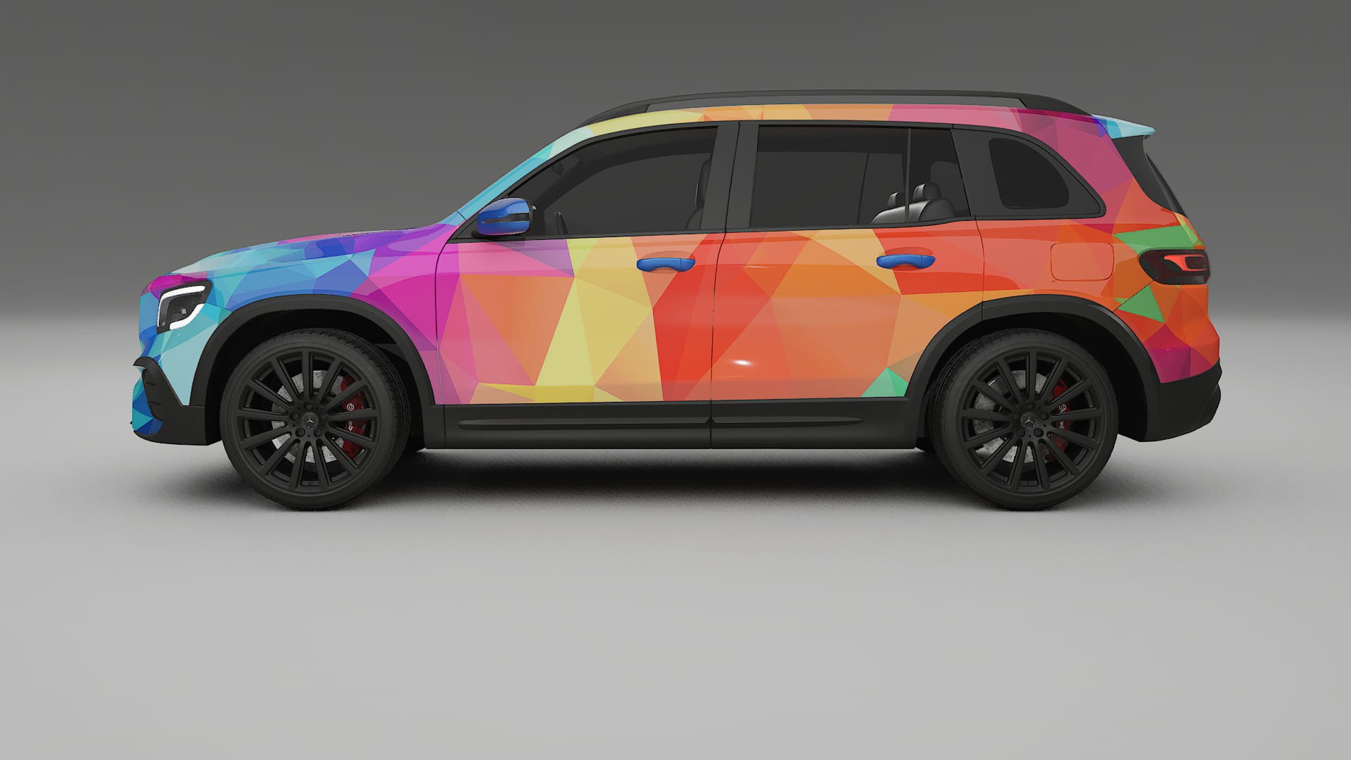 Mercedes AMG GLB VECTOR VIBE Designed Wrap PPF Kit – Printable Polyurethane Film