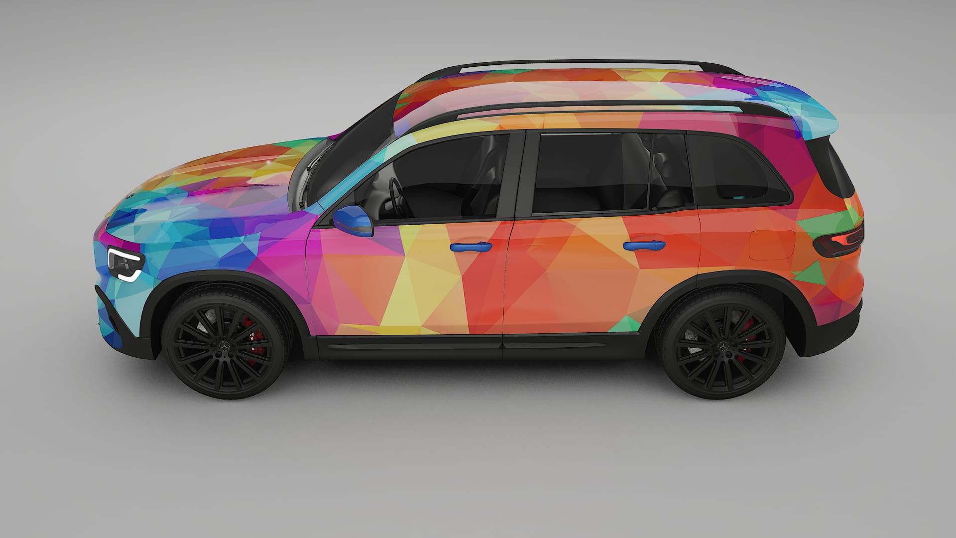 Mercedes AMG GLB VECTOR VIBE Designed Wrap PPF Kit – Printable Polyurethane Film