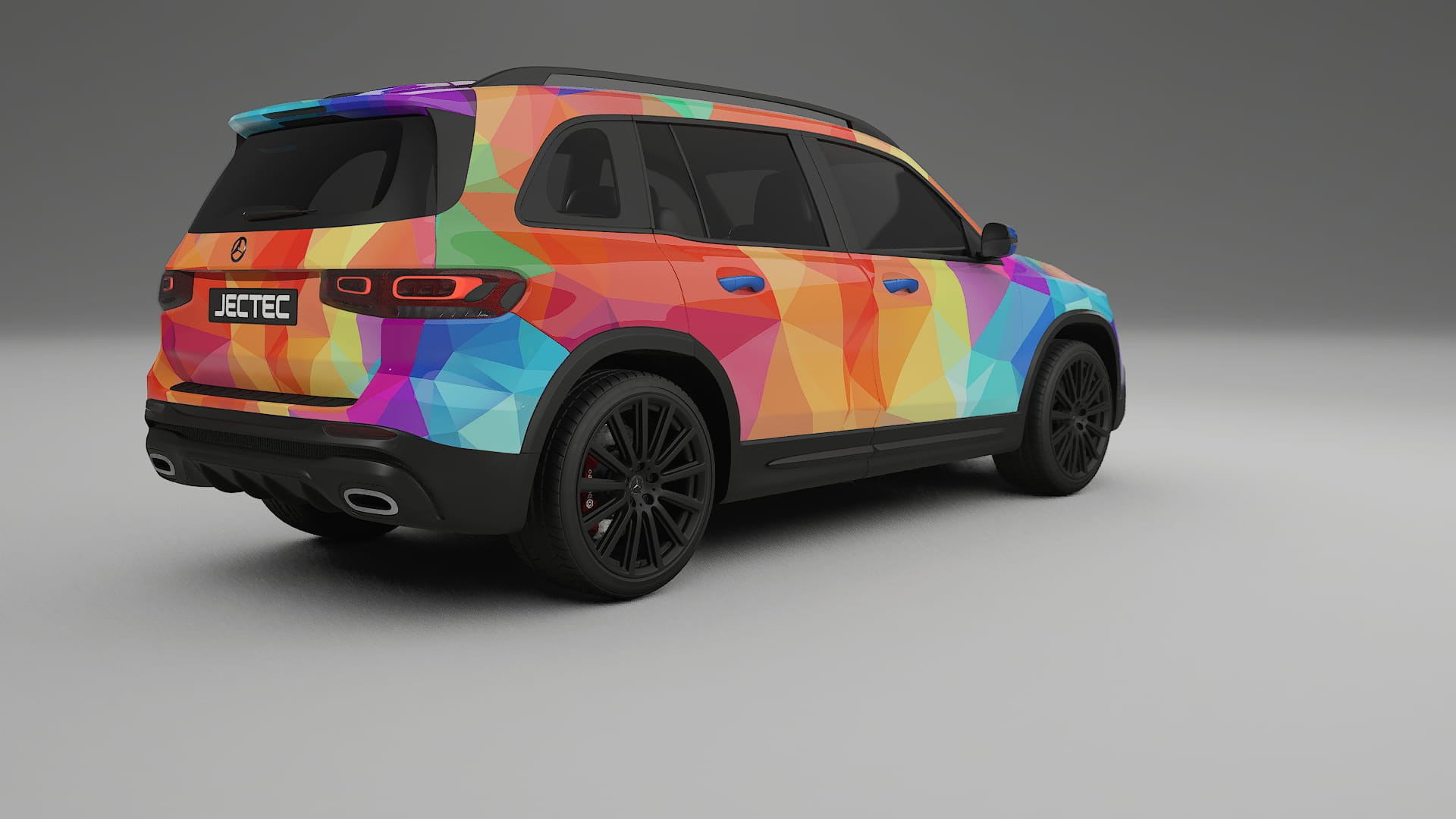 Mercedes AMG GLB VECTOR VIBE Designed Wrap PPF Kit – Printable Polyurethane Film