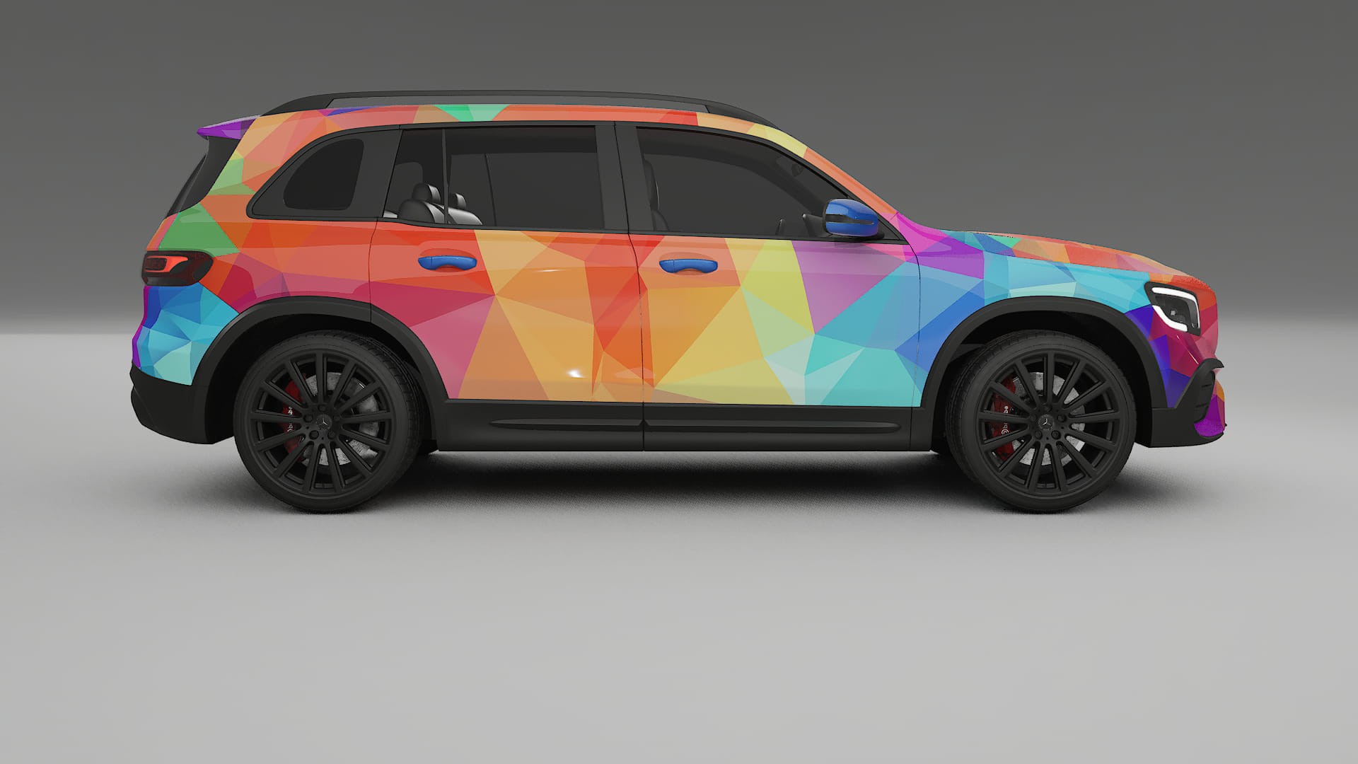 Mercedes AMG GLB VECTOR VIBE Designed Wrap PPF Kit – Printable Polyurethane Film
