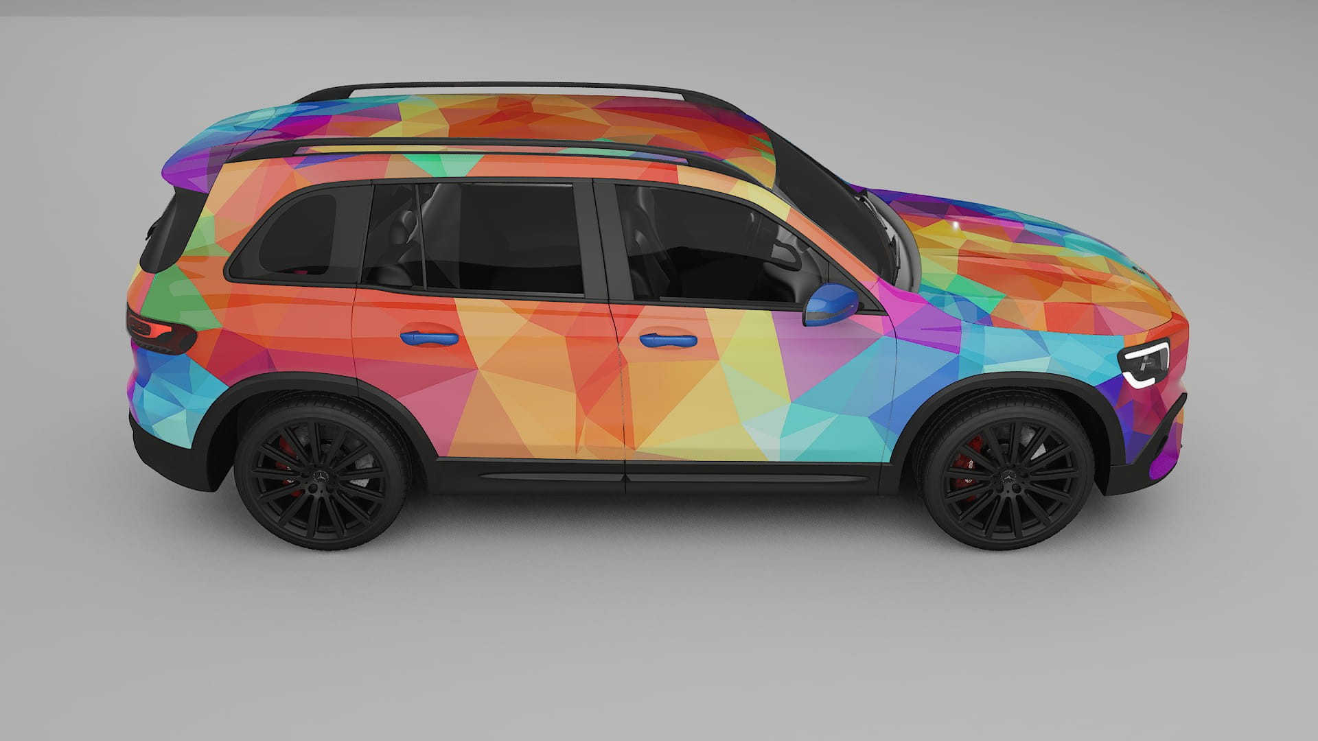 Mercedes AMG GLB VECTOR VIBE Designed Wrap PPF Kit – Printable Polyurethane Film