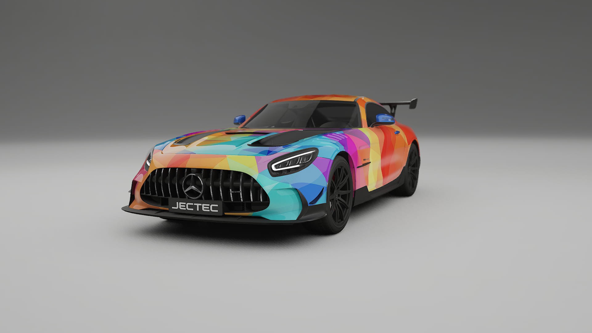 Mercedes AMG GT Black Series C192 Coupe VECTOR VIBE Designed Wrap PPF Kit – Printable Polyurethane Film