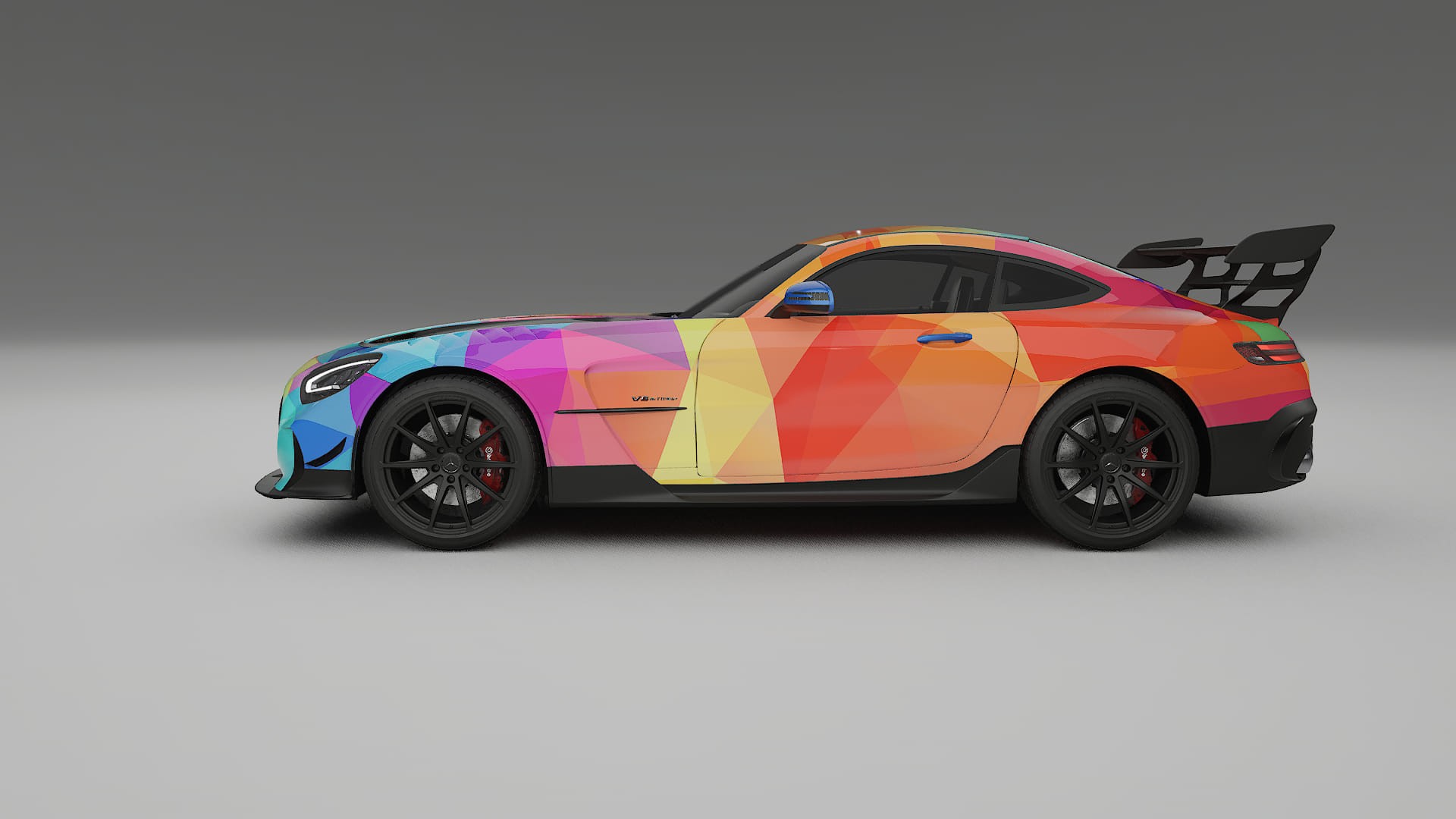 Mercedes AMG GT Black Series C192 Coupe VECTOR VIBE Designed Wrap PPF Kit – Printable Polyurethane Film