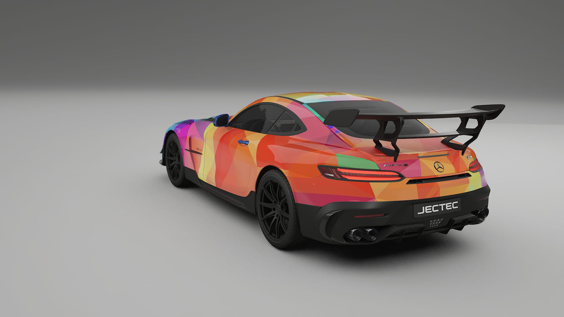 Mercedes AMG GT Black Series C192 Coupe VECTOR VIBE Designed Wrap PPF Kit – Printable Polyurethane Film